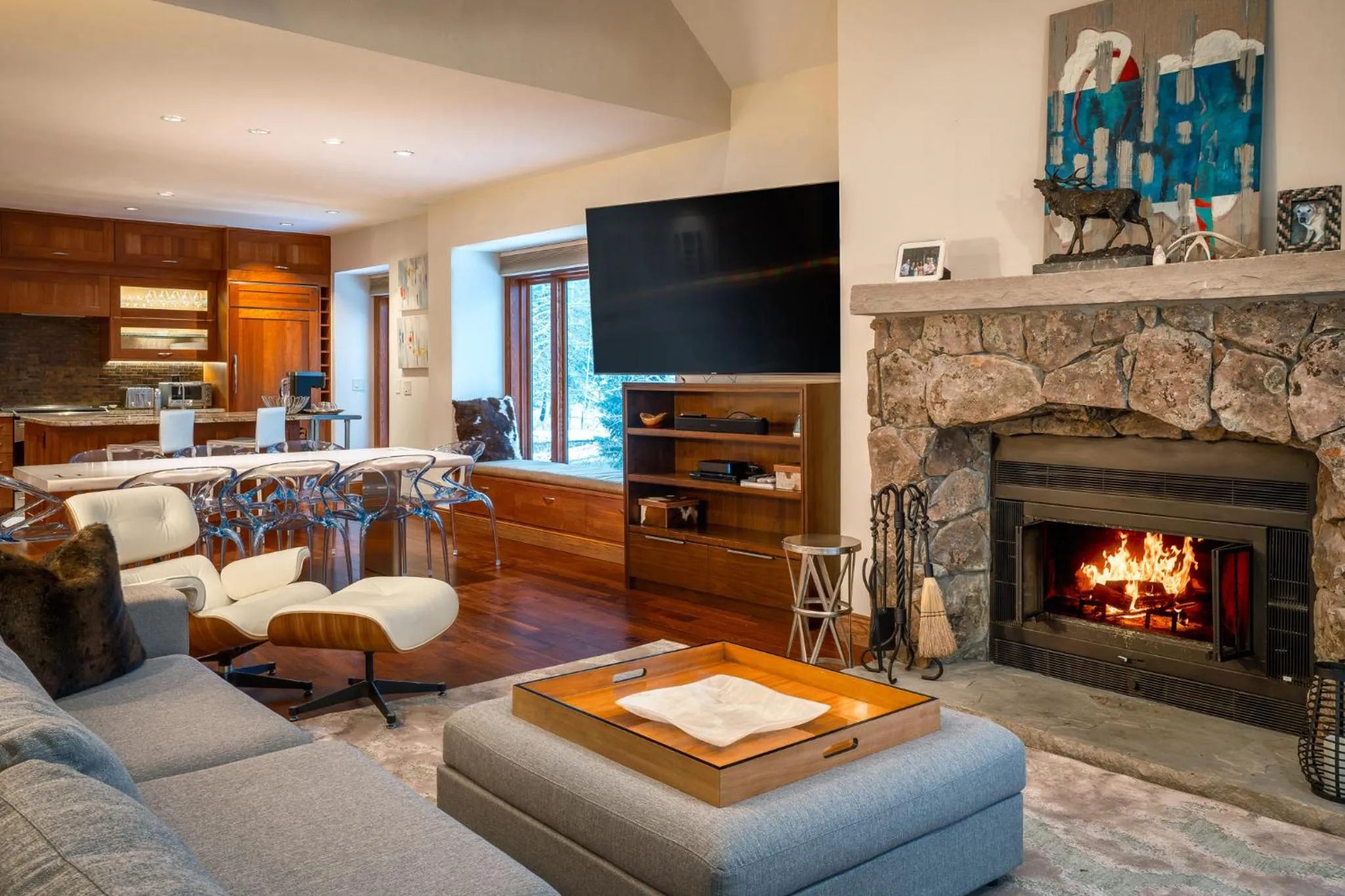 Living room in Creekside at Beaver Creek