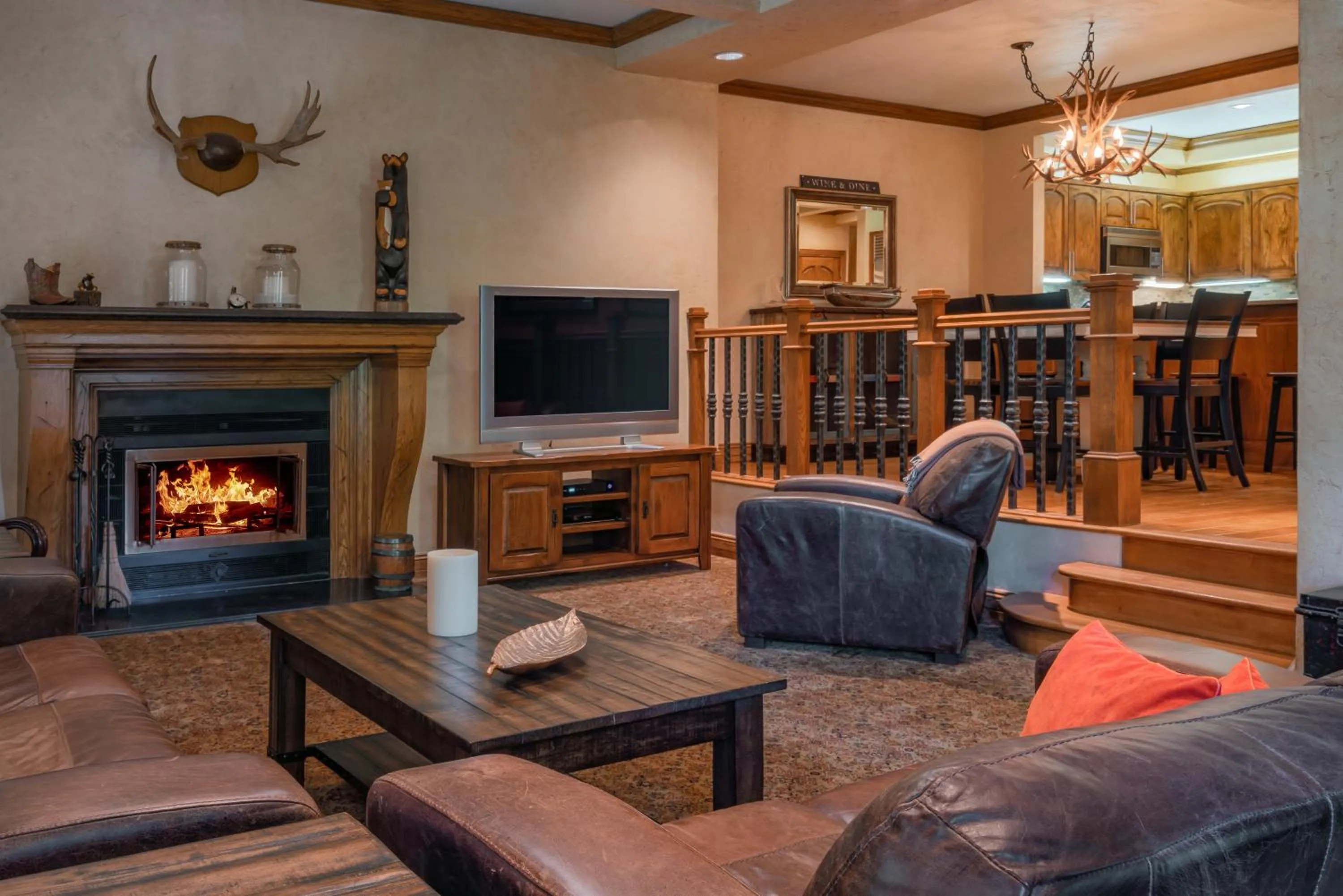 Living room in Creekside at Beaver Creek