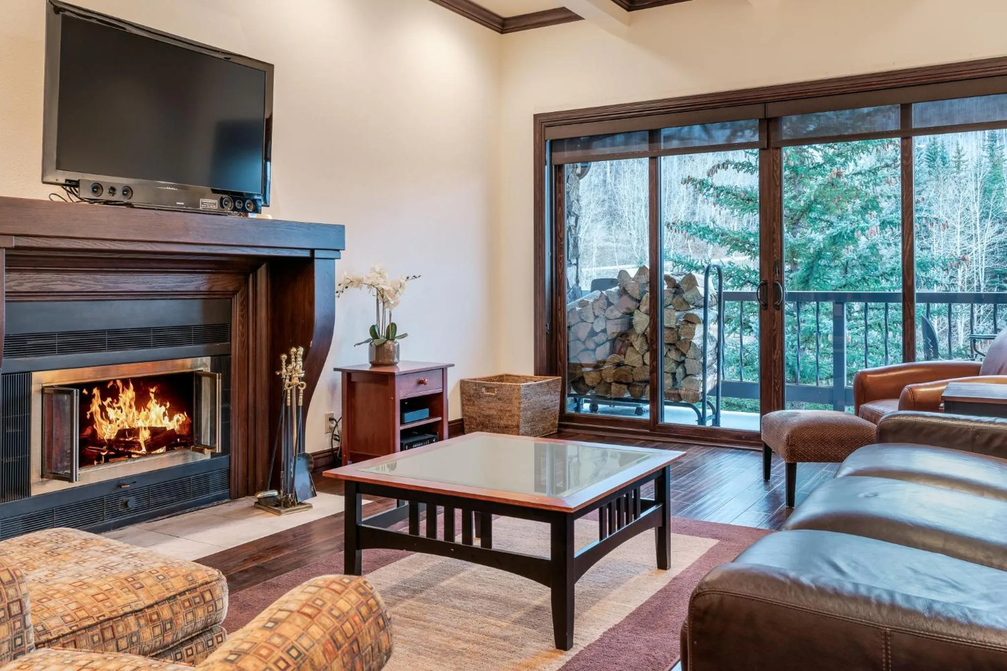 Living room in Creekside at Beaver Creek