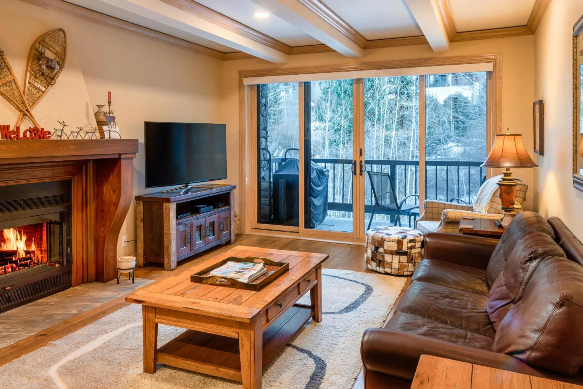 Living room in Creekside at Beaver Creek