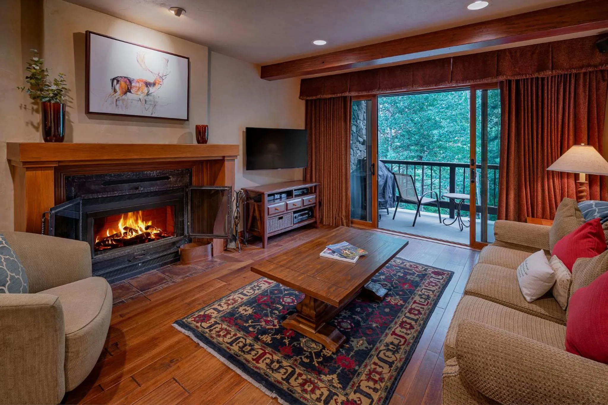 Living room in Creekside at Beaver Creek