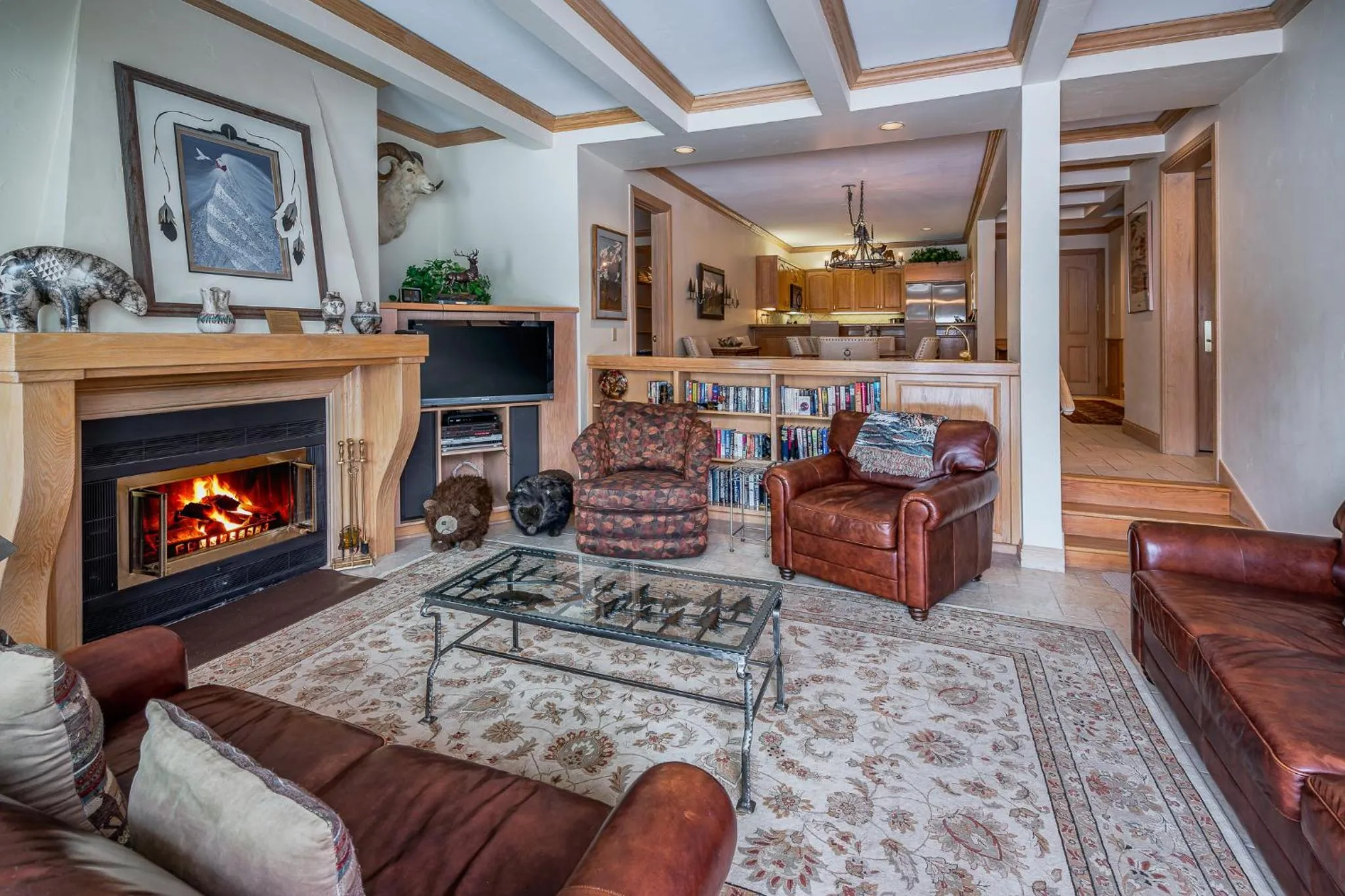 Living room in Creekside at Beaver Creek