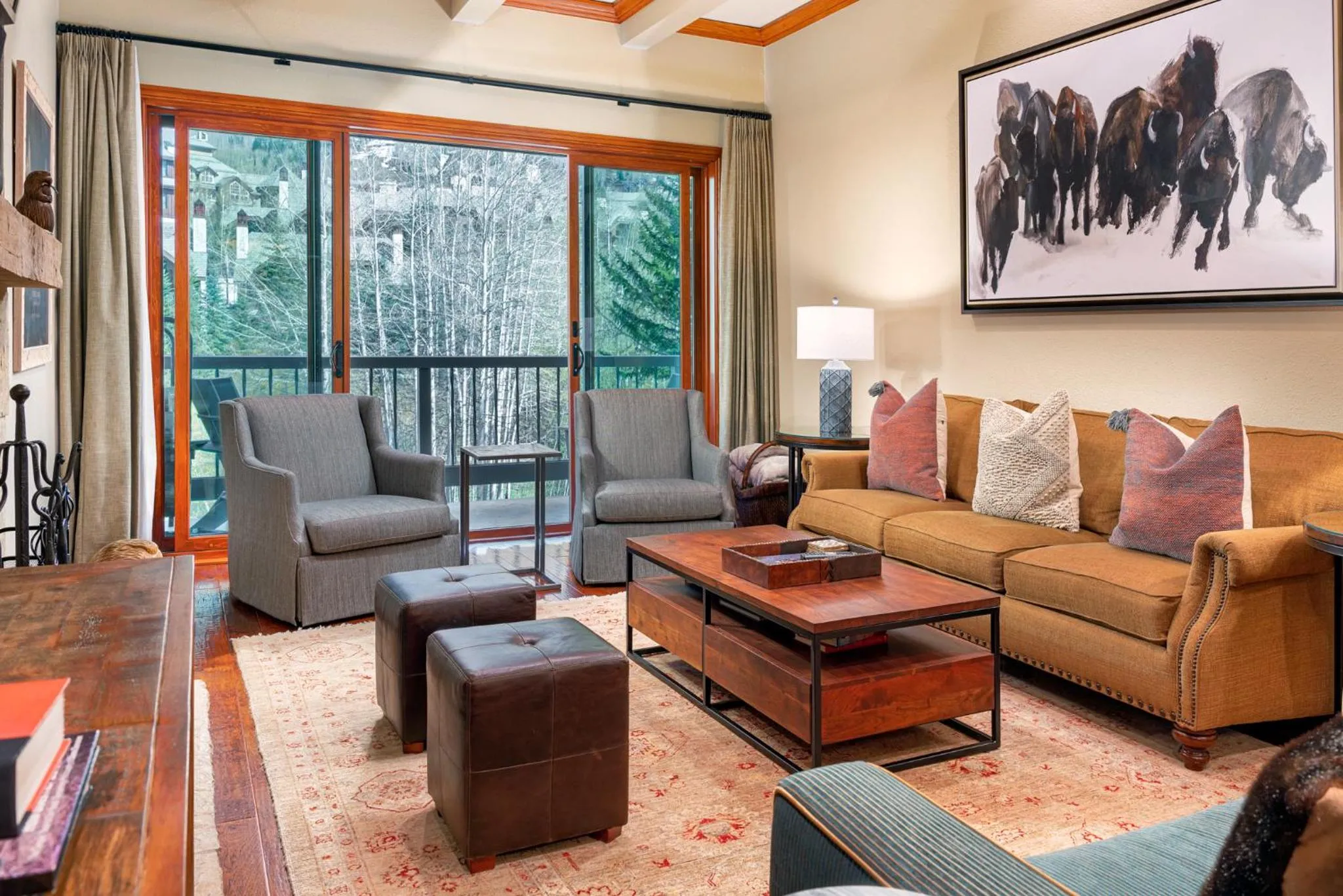 Living room in Creekside at Beaver Creek