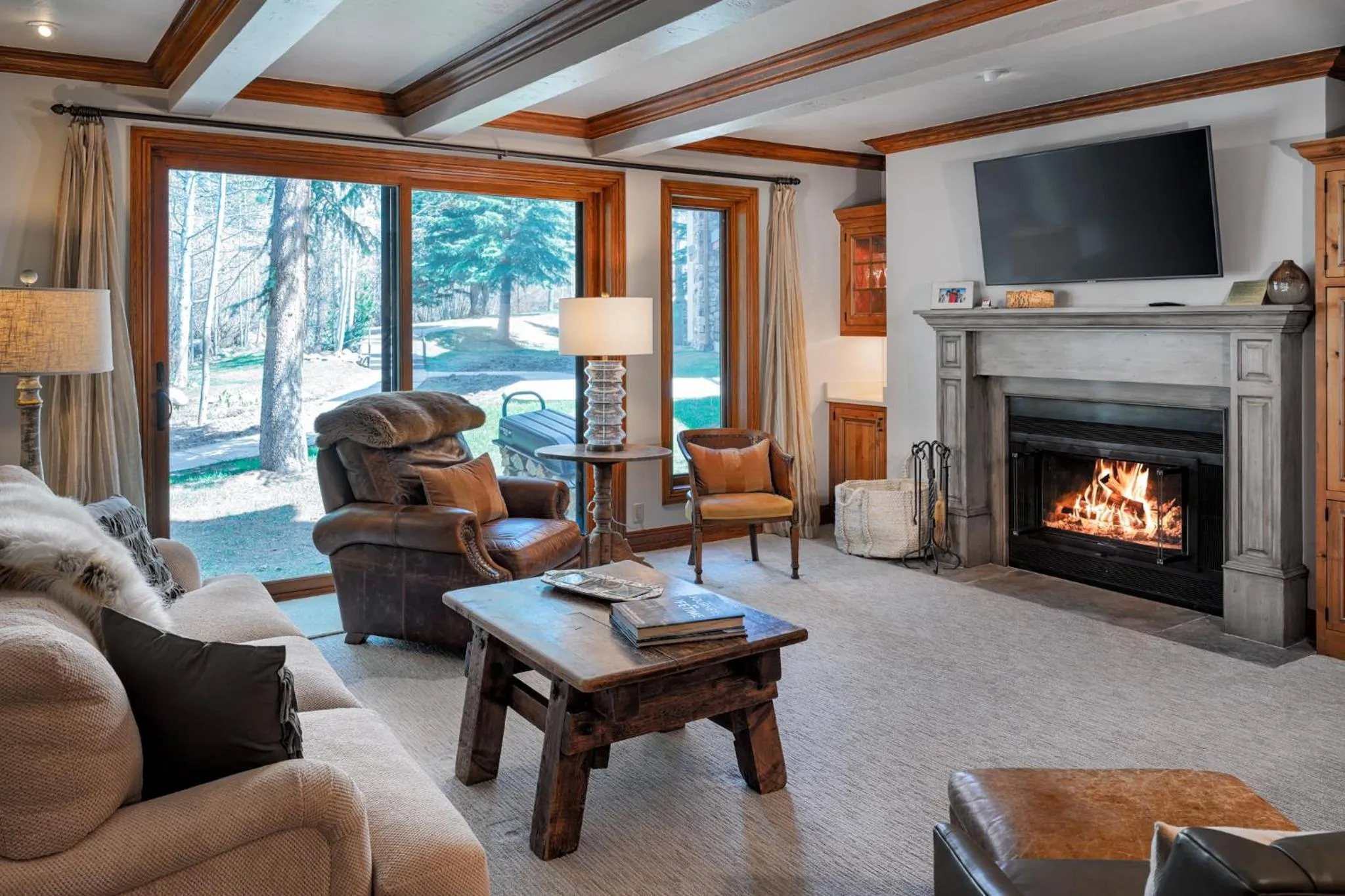 Living room in Creekside at Beaver Creek