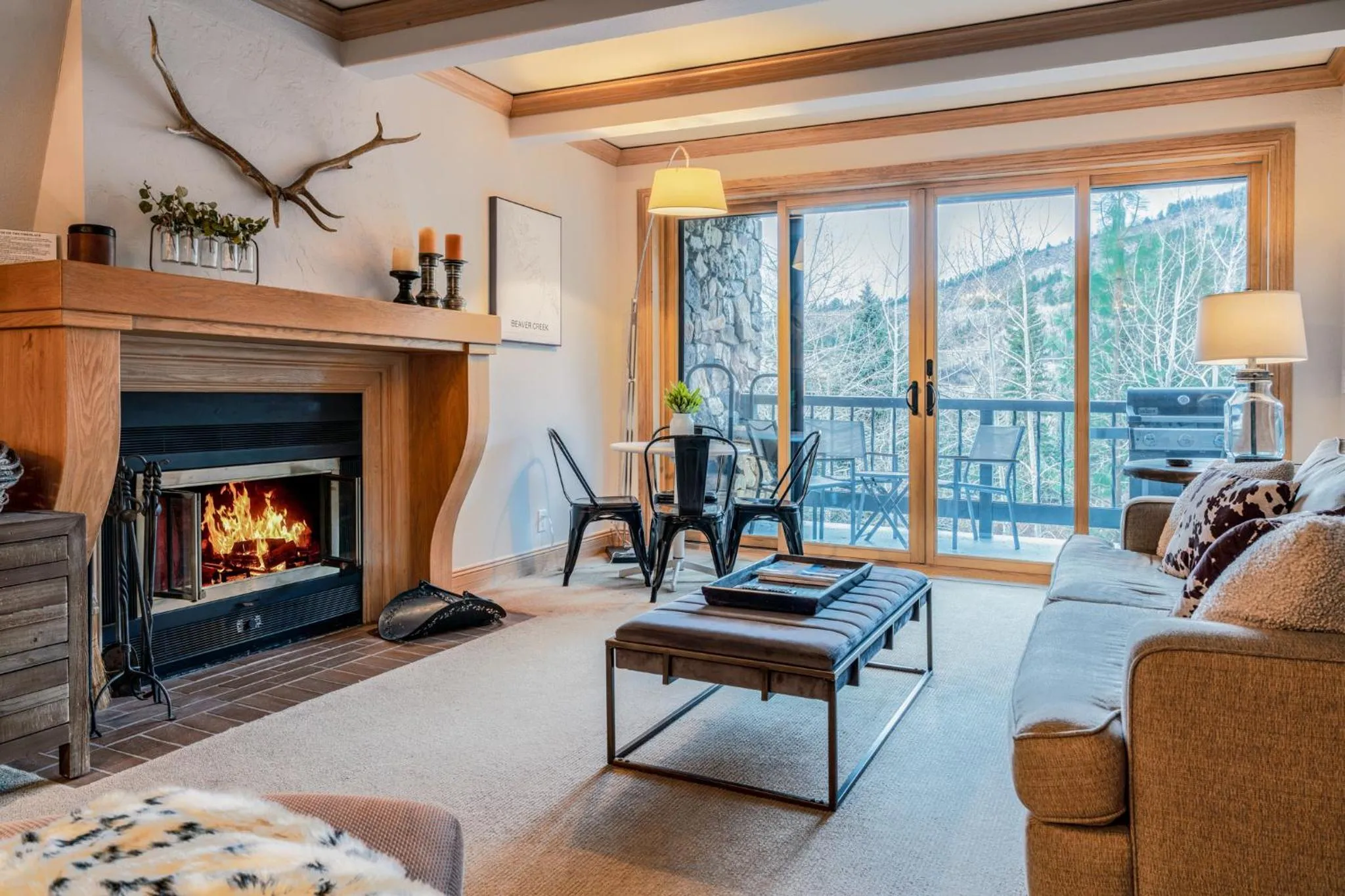 Living room in Creekside at Beaver Creek