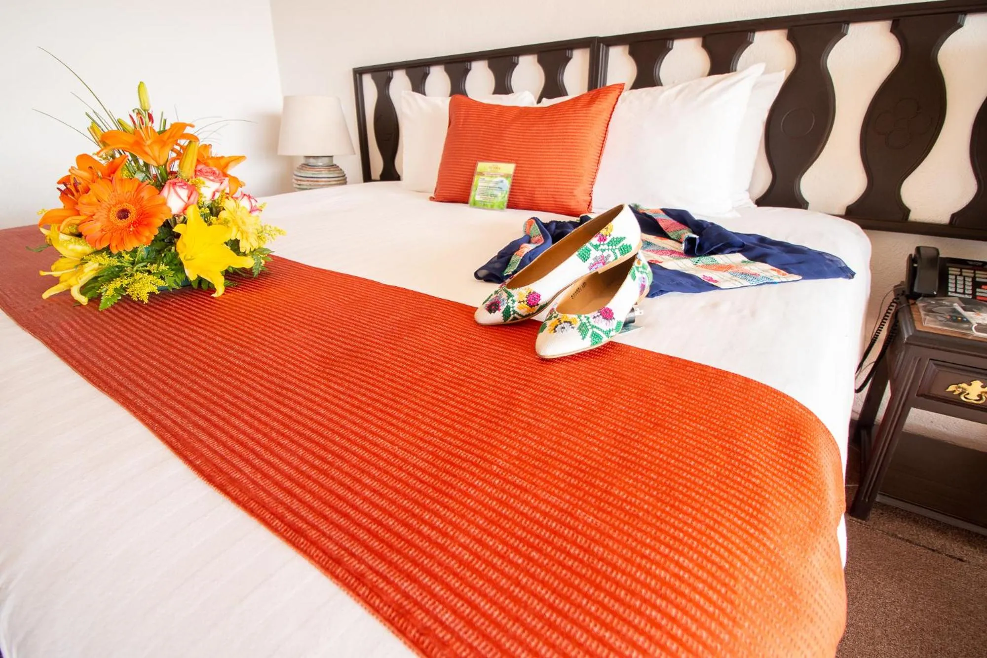 Bedroom, Bed in Hotel Victoria Oaxaca