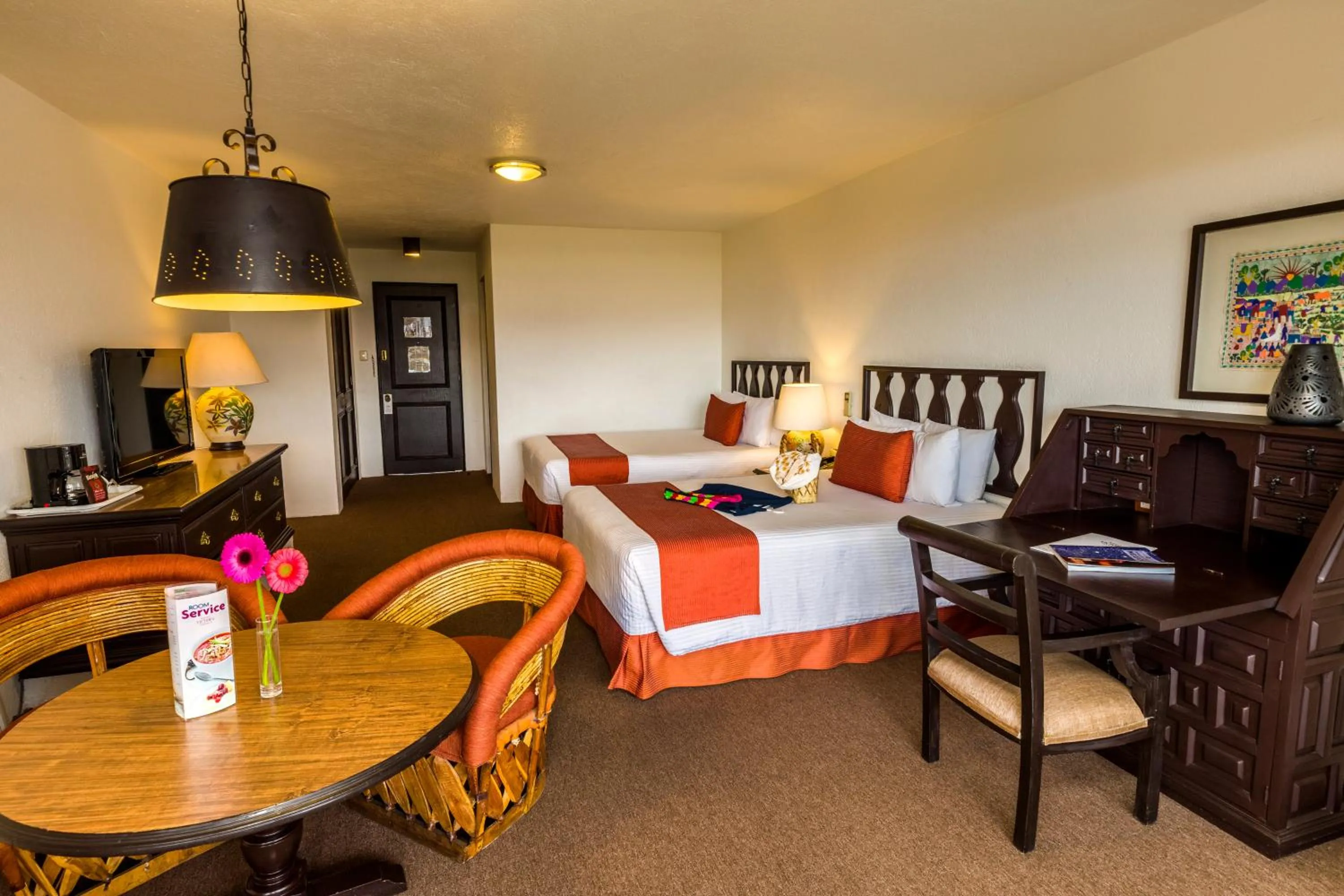 Bedroom, Bed in Hotel Victoria Oaxaca