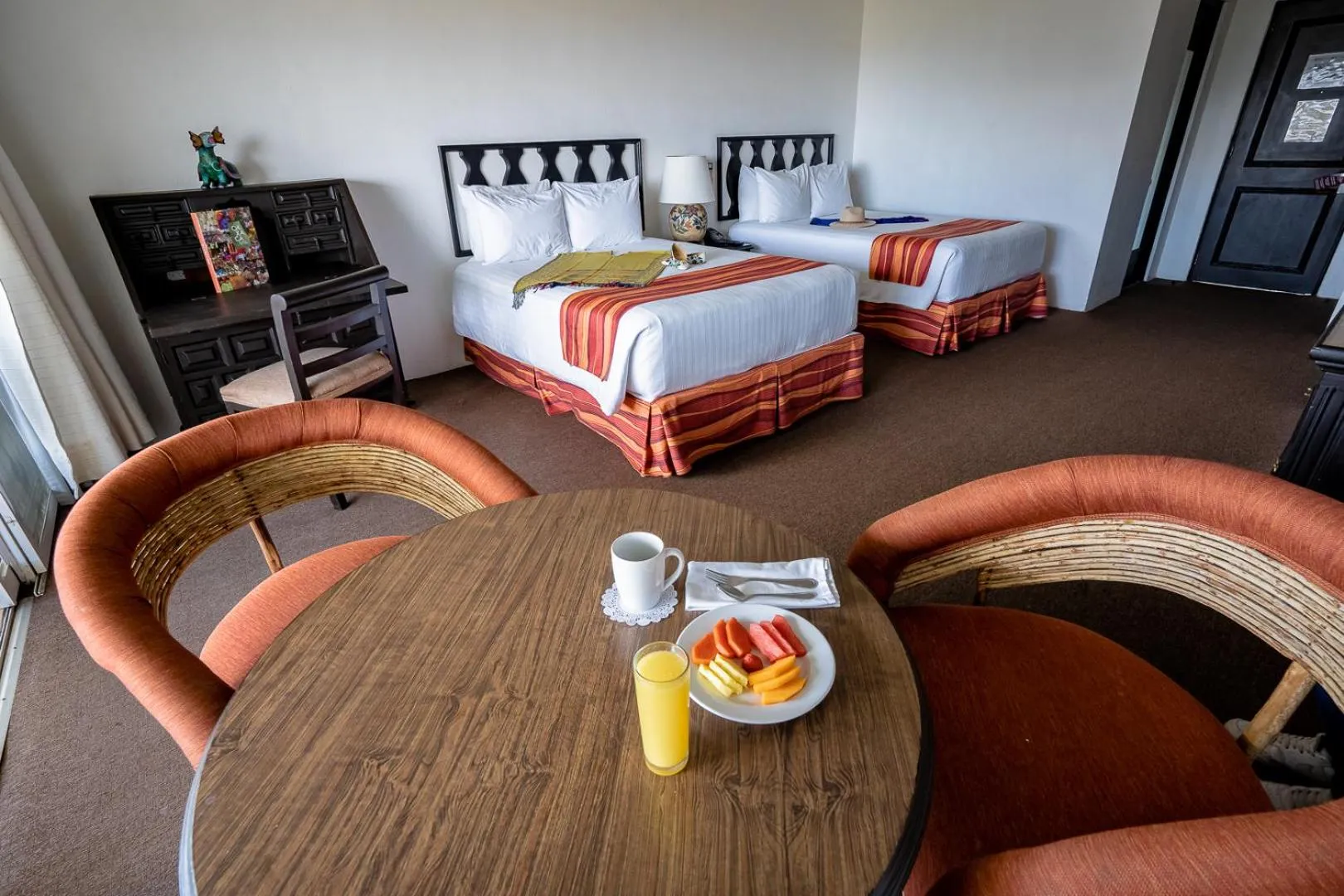 Bedroom, Bed in Hotel Victoria Oaxaca