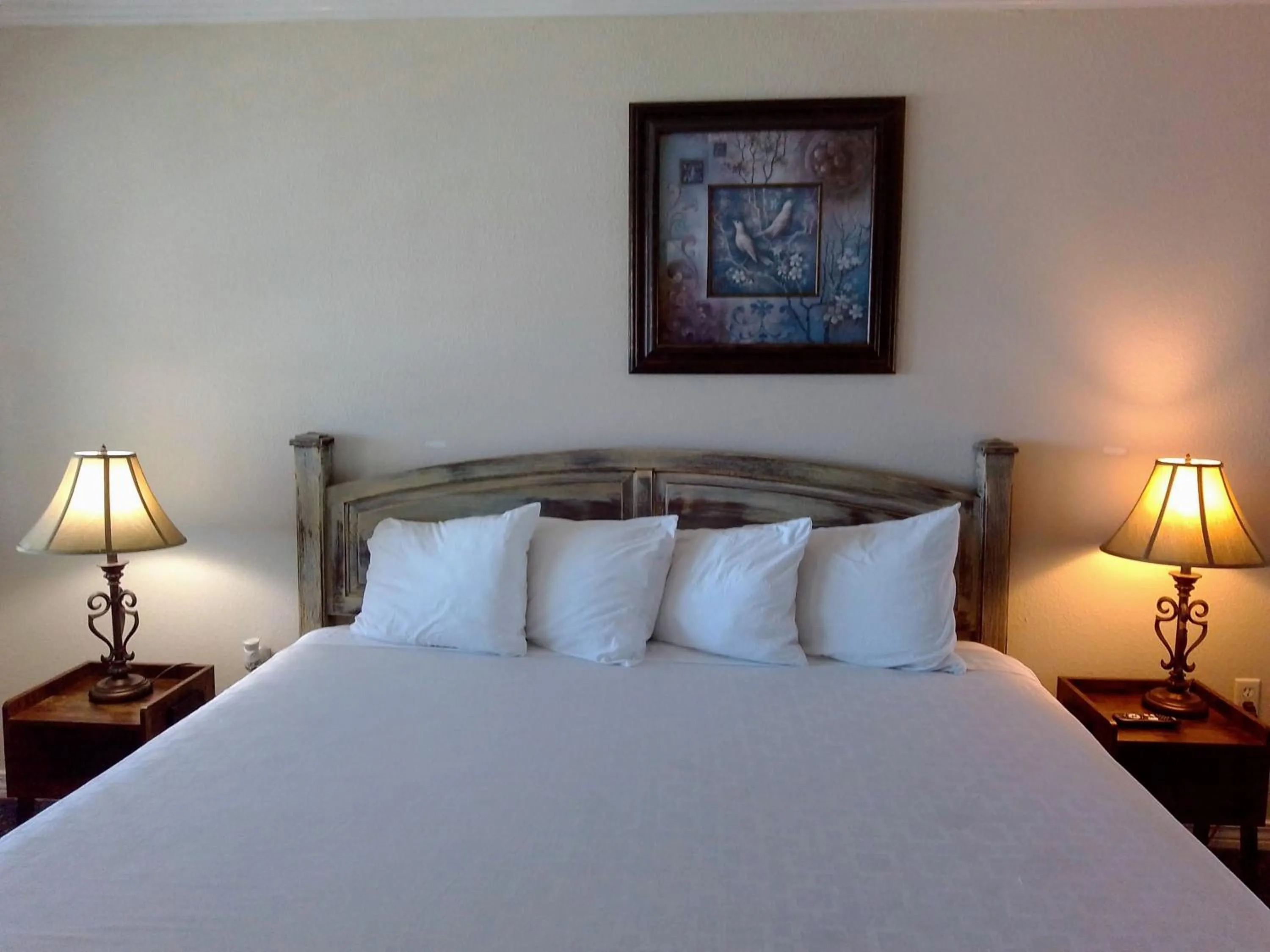 Bed in Marina Bay Resort