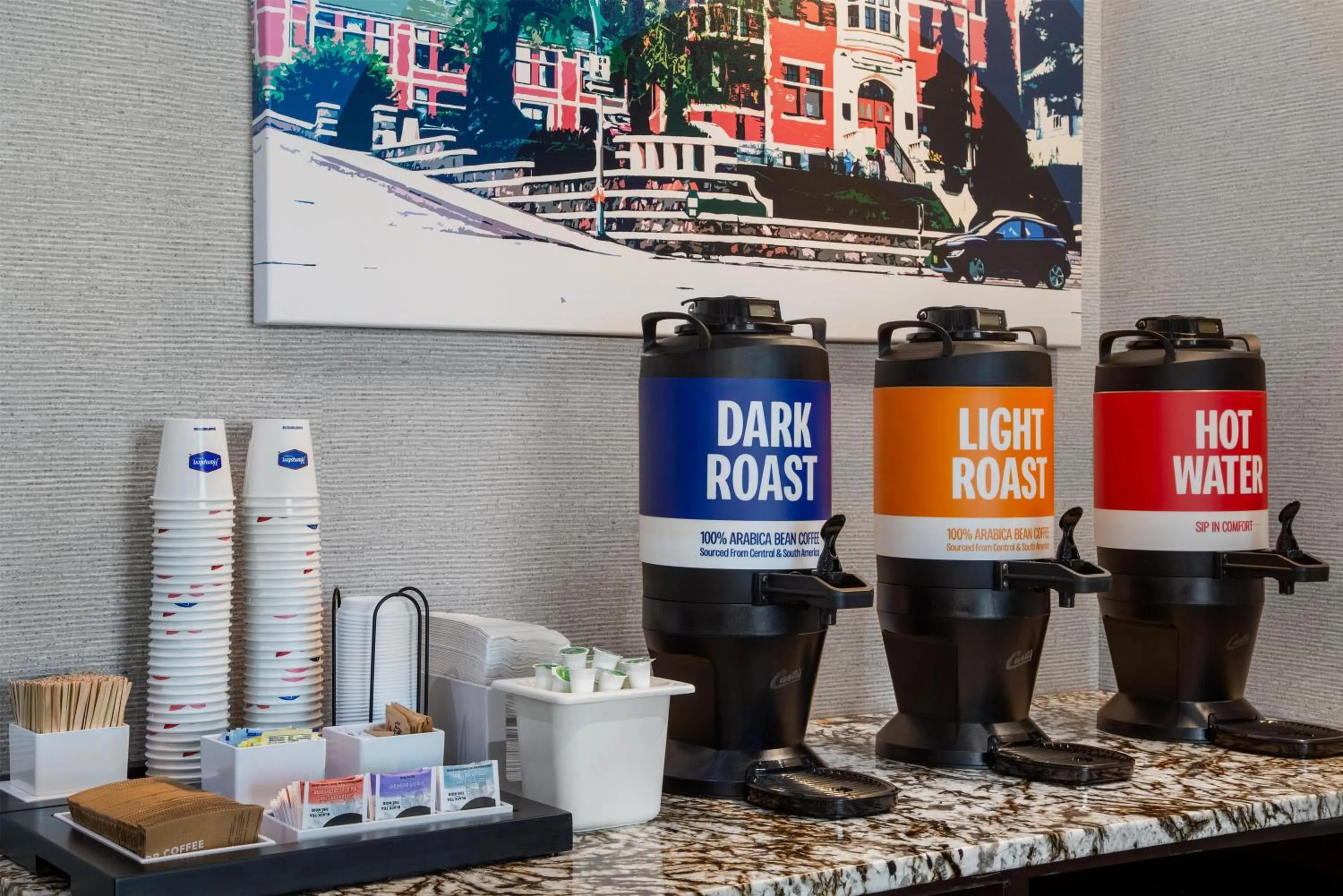 Dining area in Hampton Inn by Hilton Kamloops