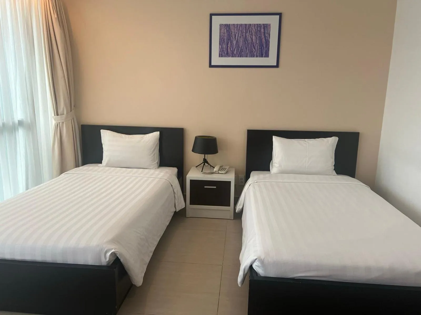 Bed in Minh Khang Hotel