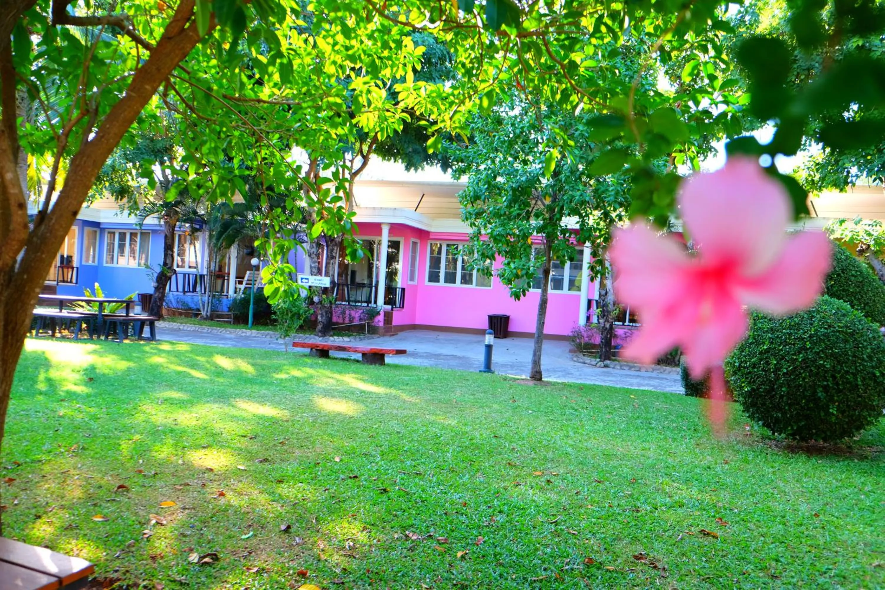 Patio in New Travel Beach Hotel & Resort