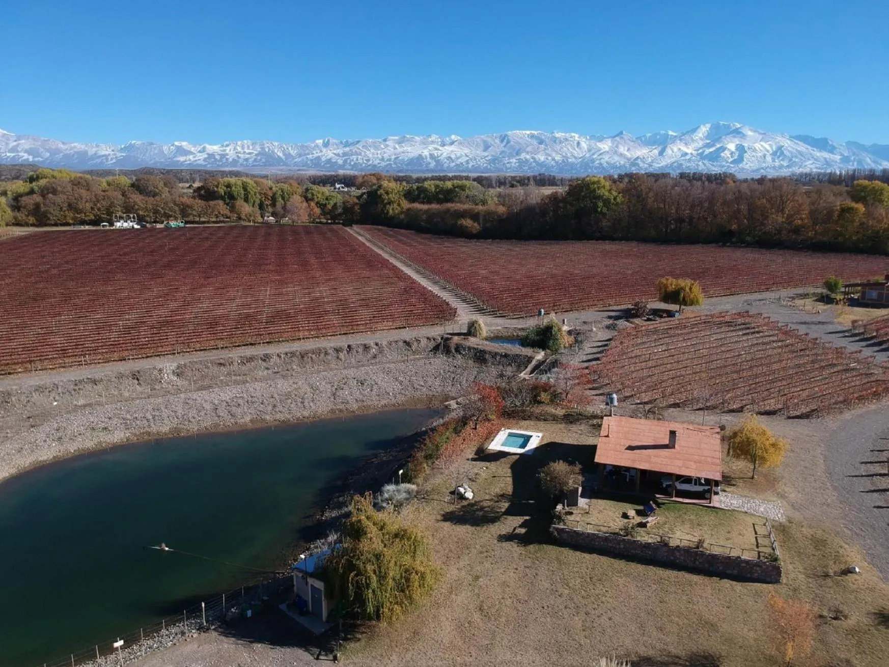 Bird's eye view in Cabaña del Alto Tupungato