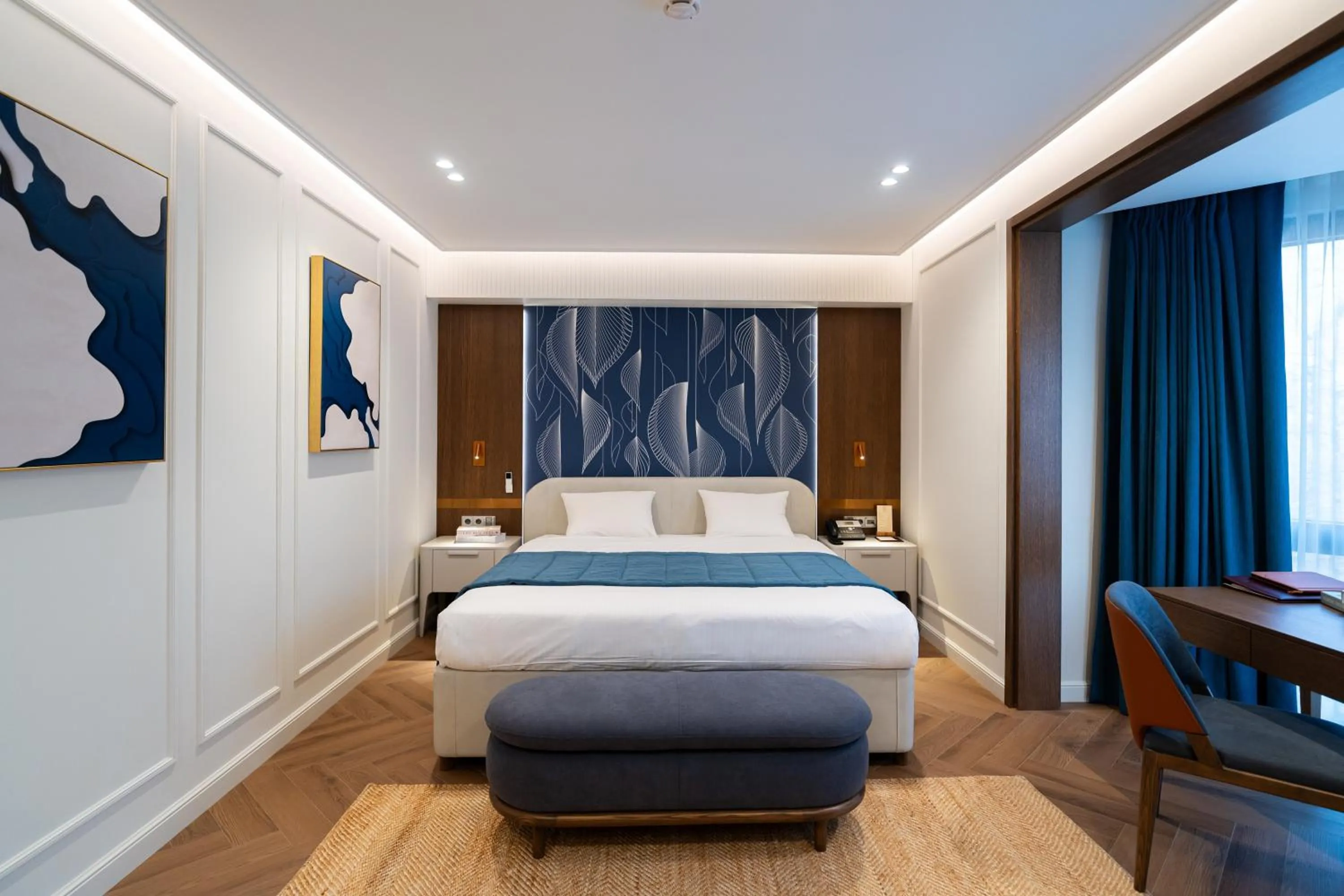 Bed in The Dostyk Hotel