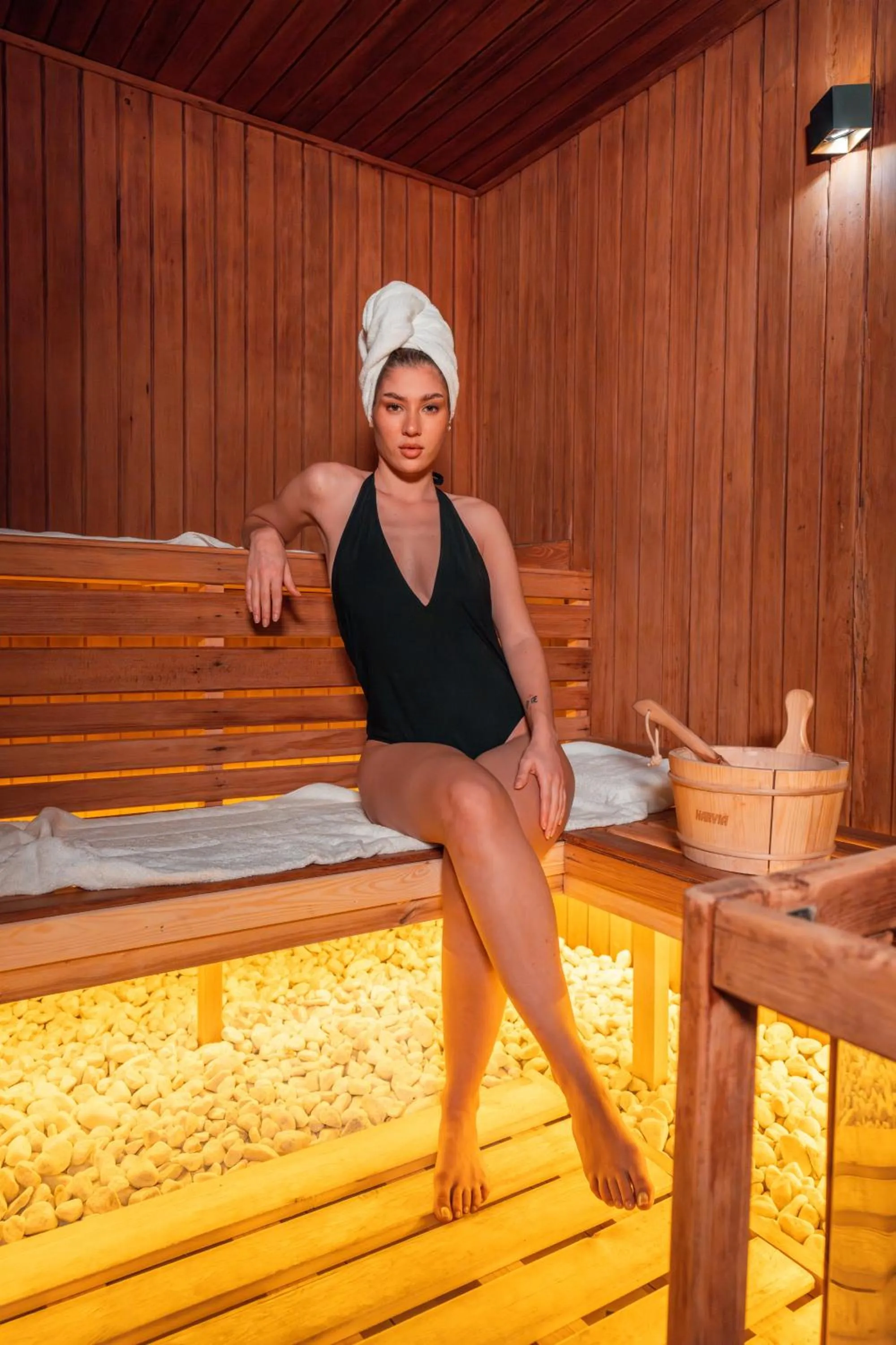 Sauna in Art Palace Suites & Spa