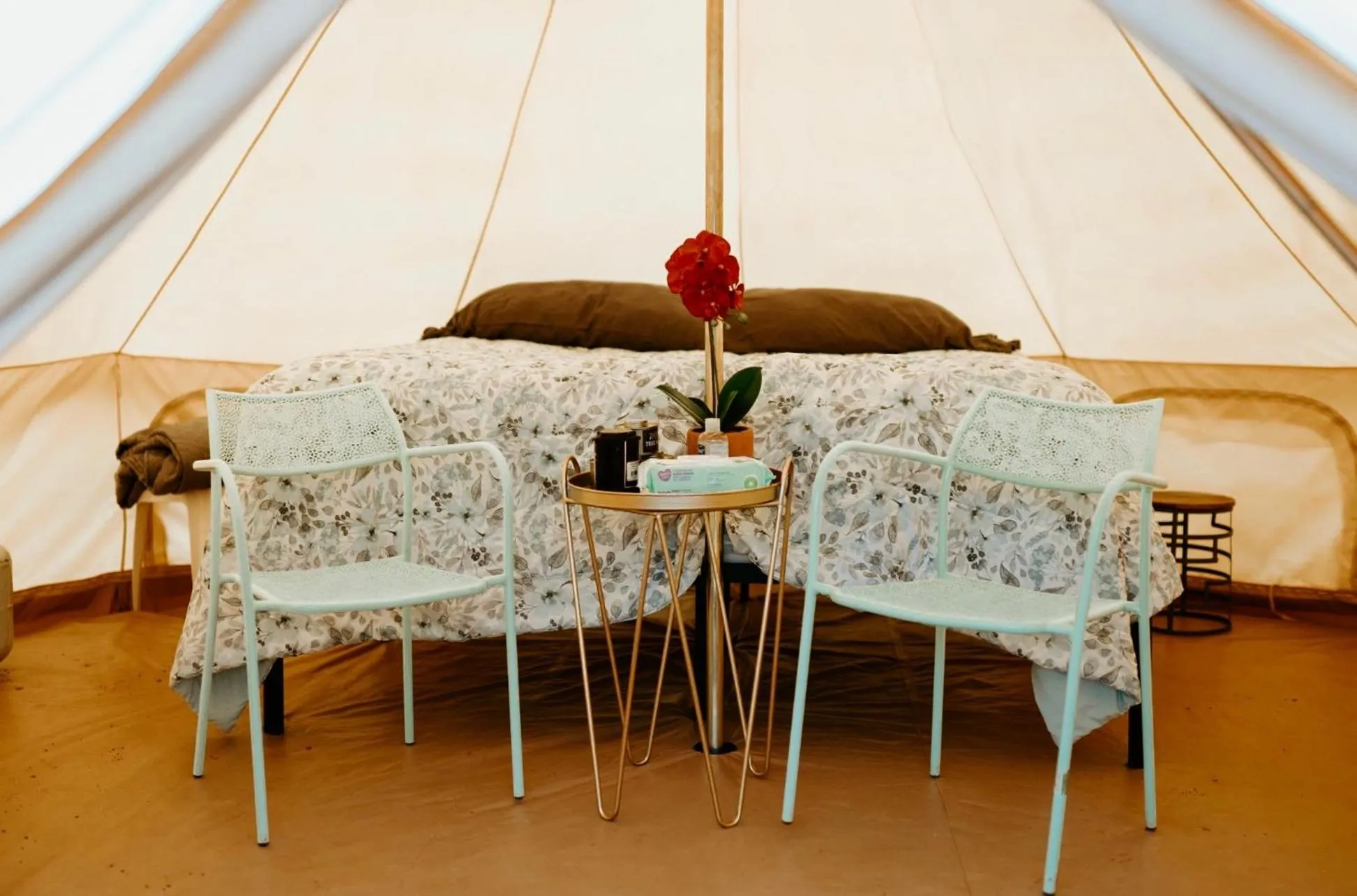 Bed in Zion View Camping