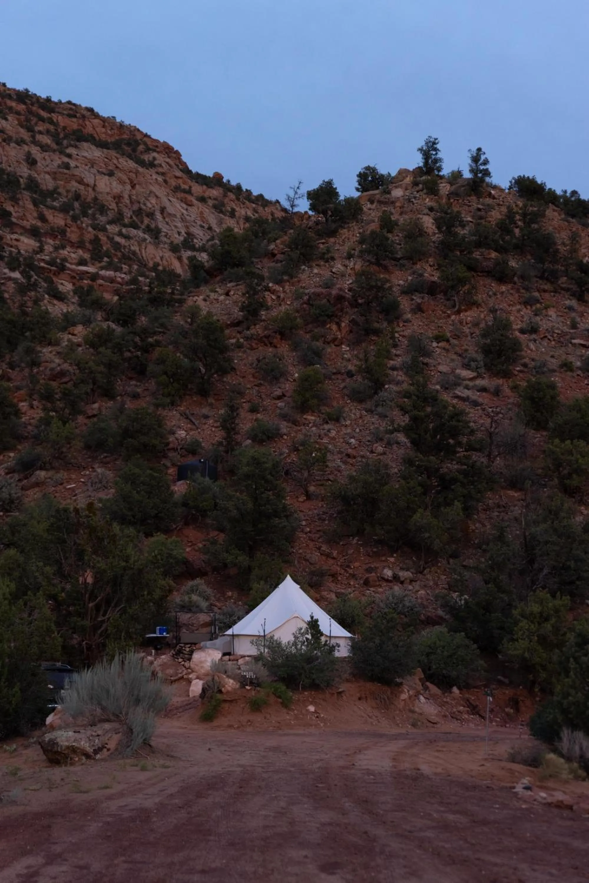 Natural landscape in Zion View Camping