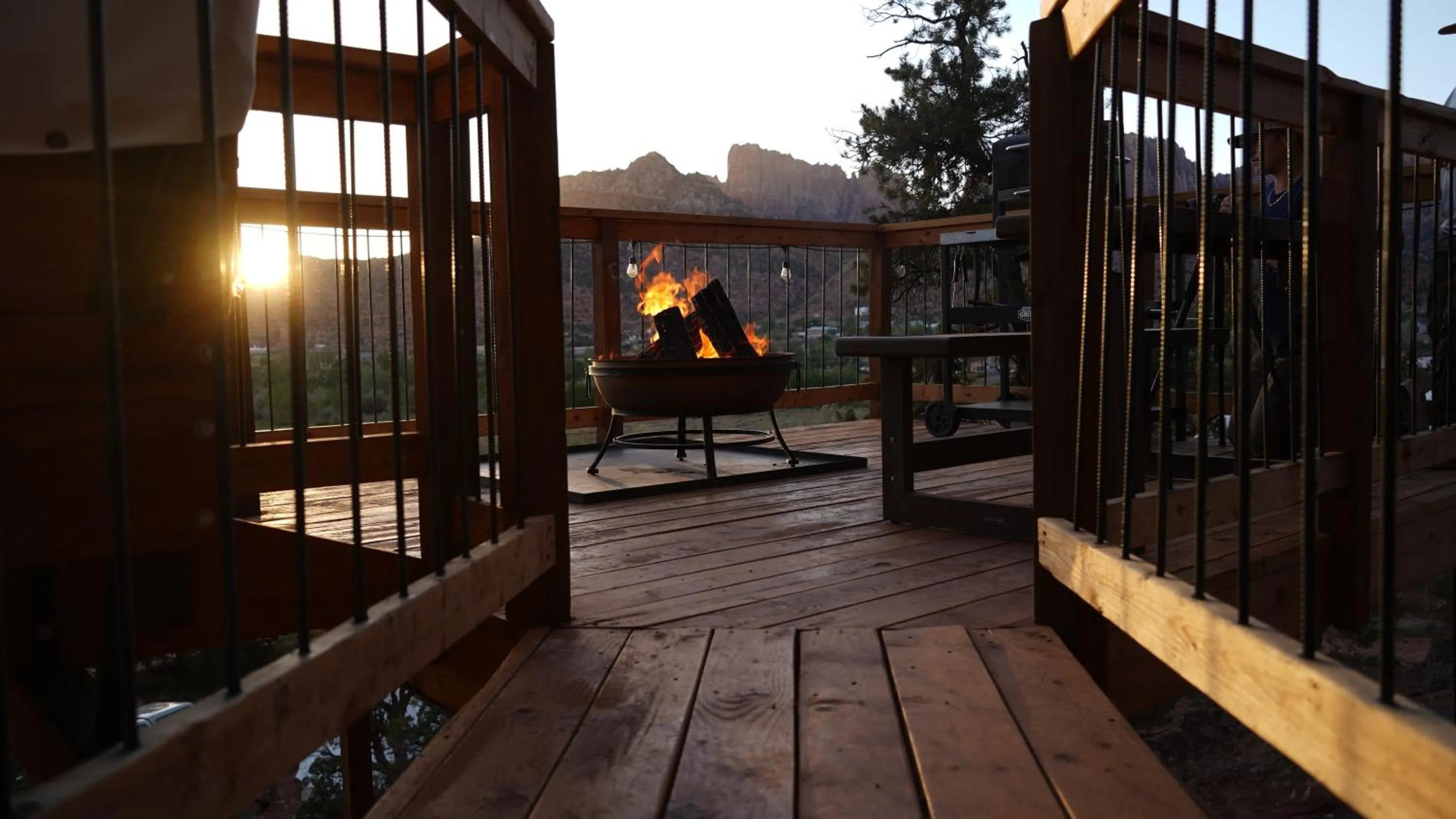 Patio in Zion View Camping