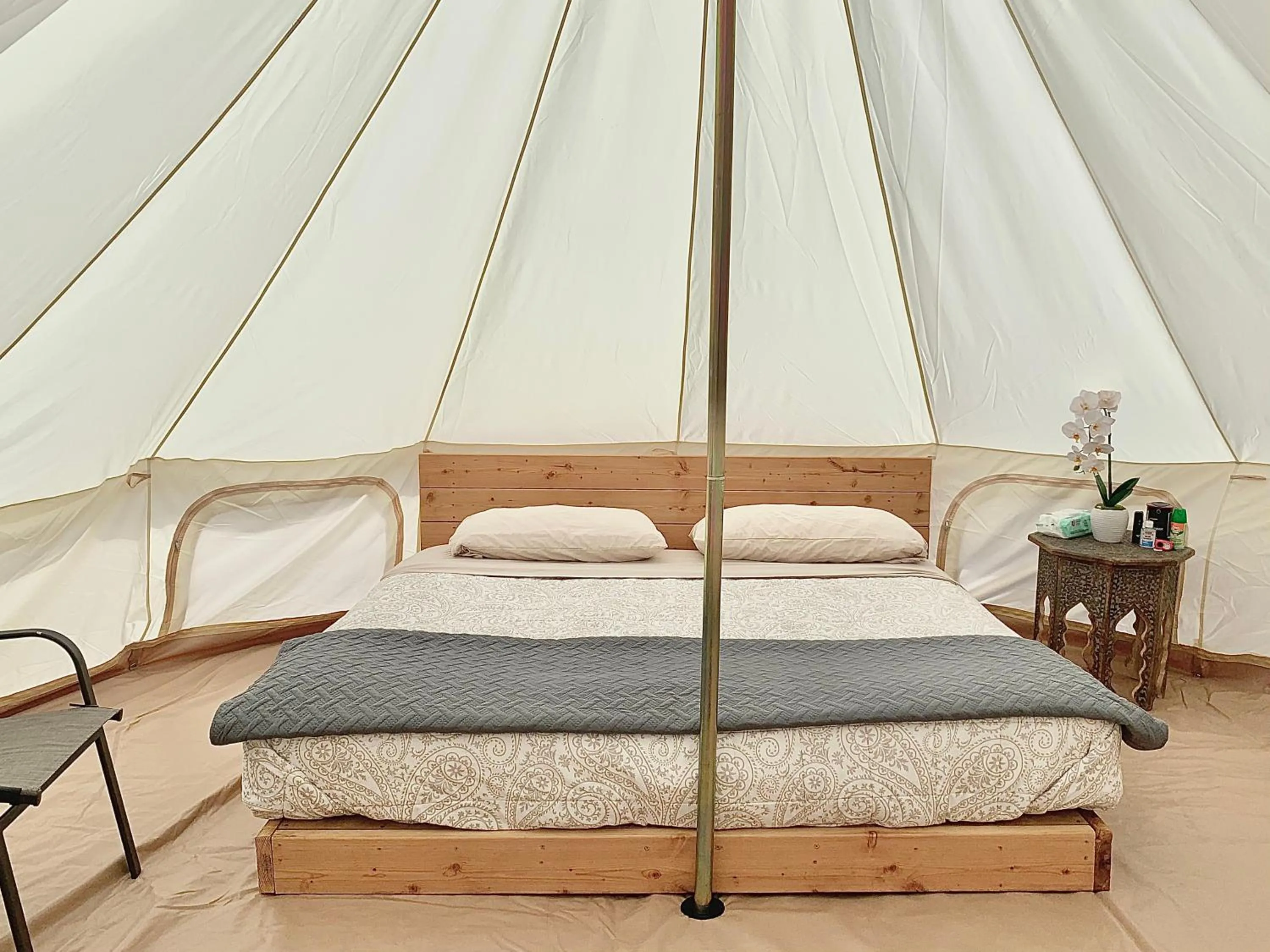 Bed in Zion View Camping