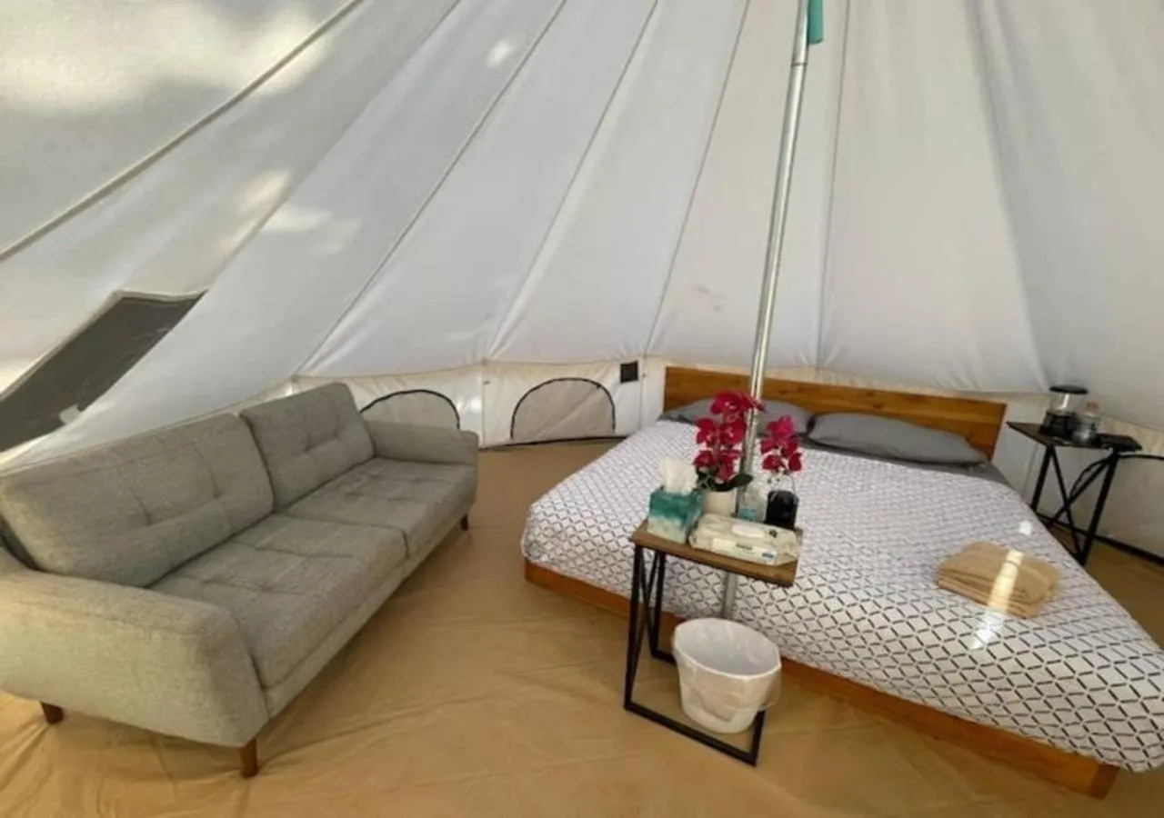 Bed in Zion View Camping