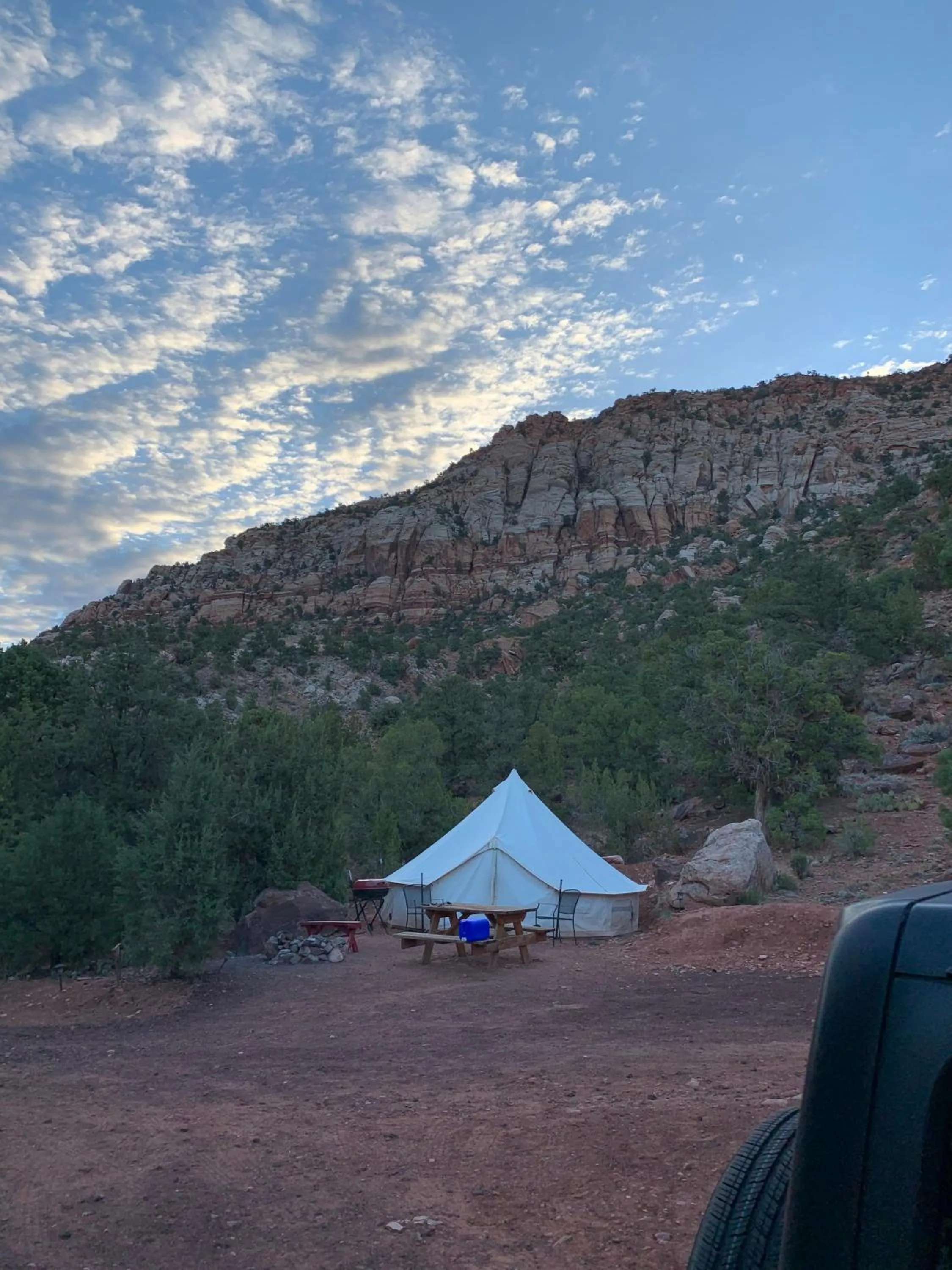 Natural landscape in Zion View Camping