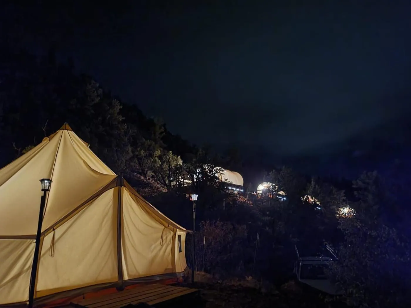 Patio in Zion View Camping
