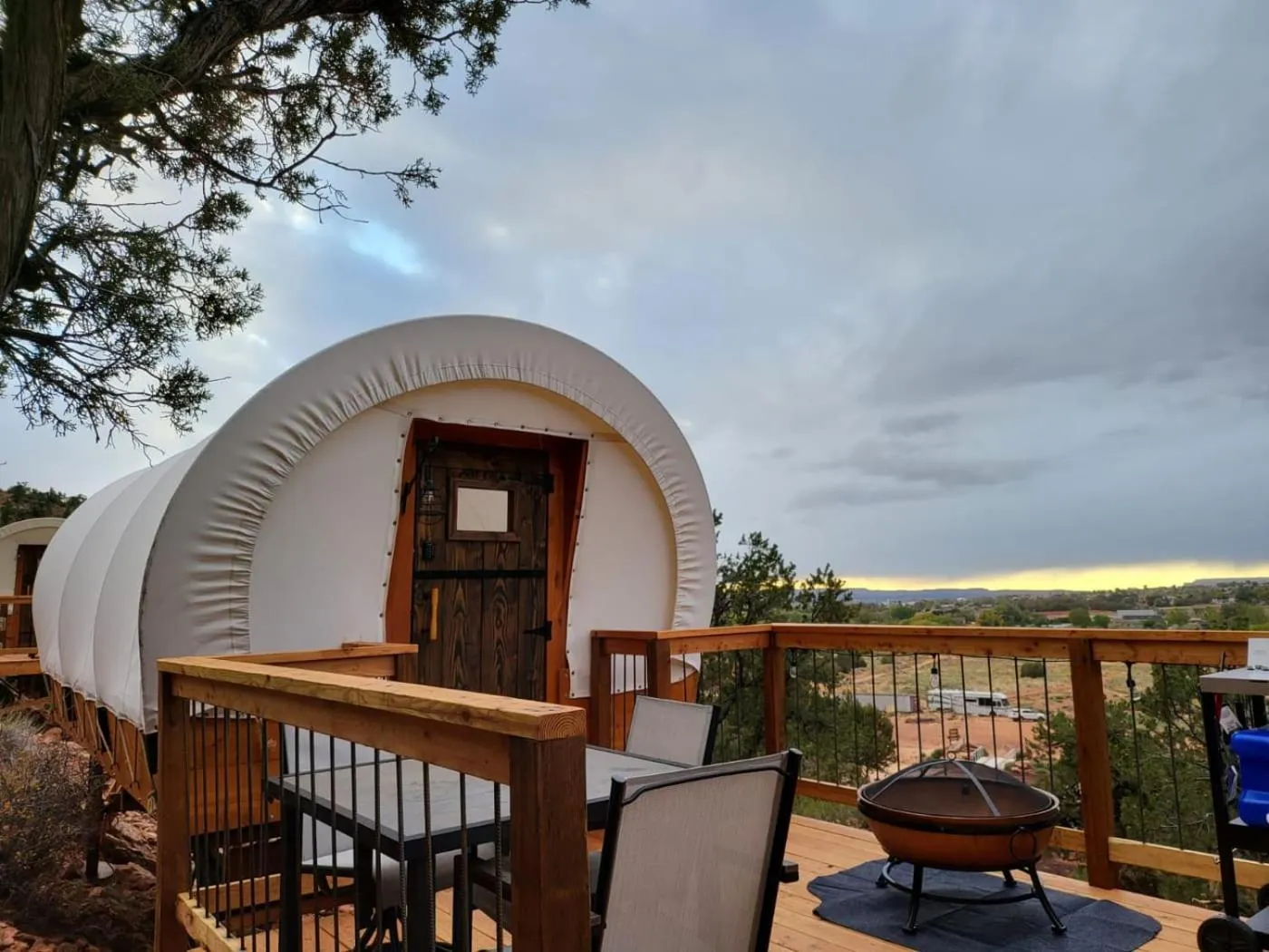 Patio in Zion View Camping