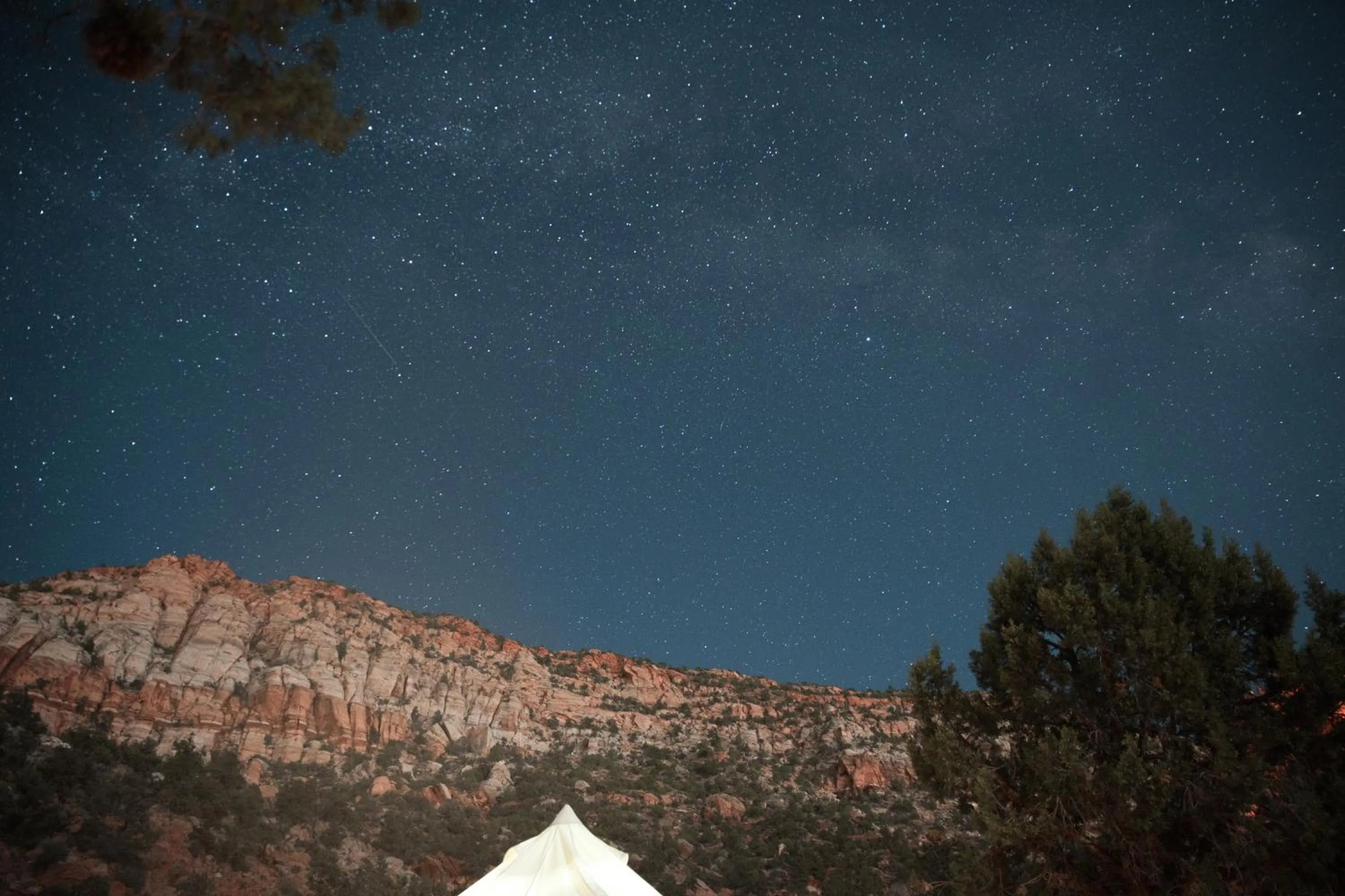 Natural landscape in Zion View Camping