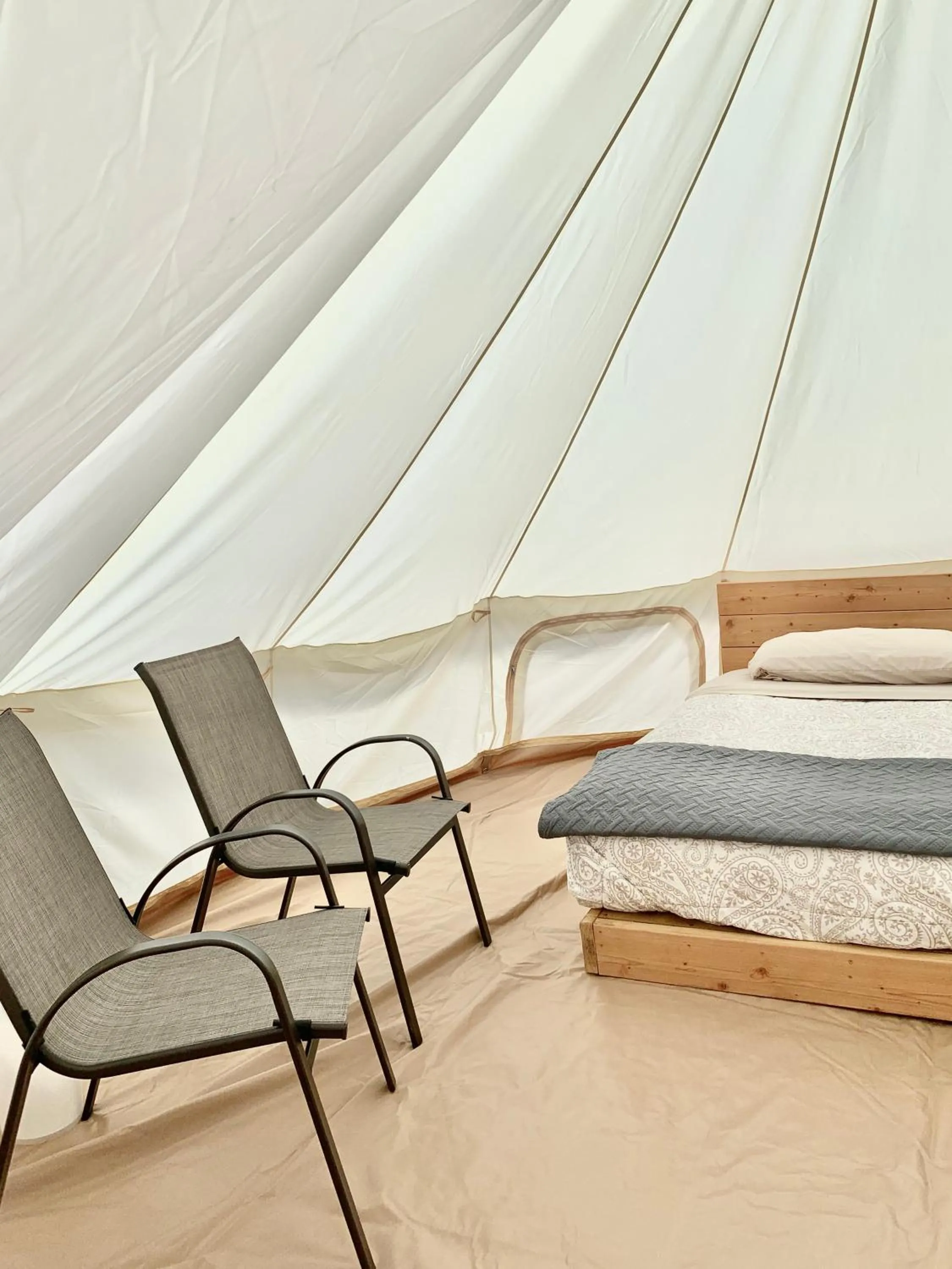 Bed in Zion View Camping