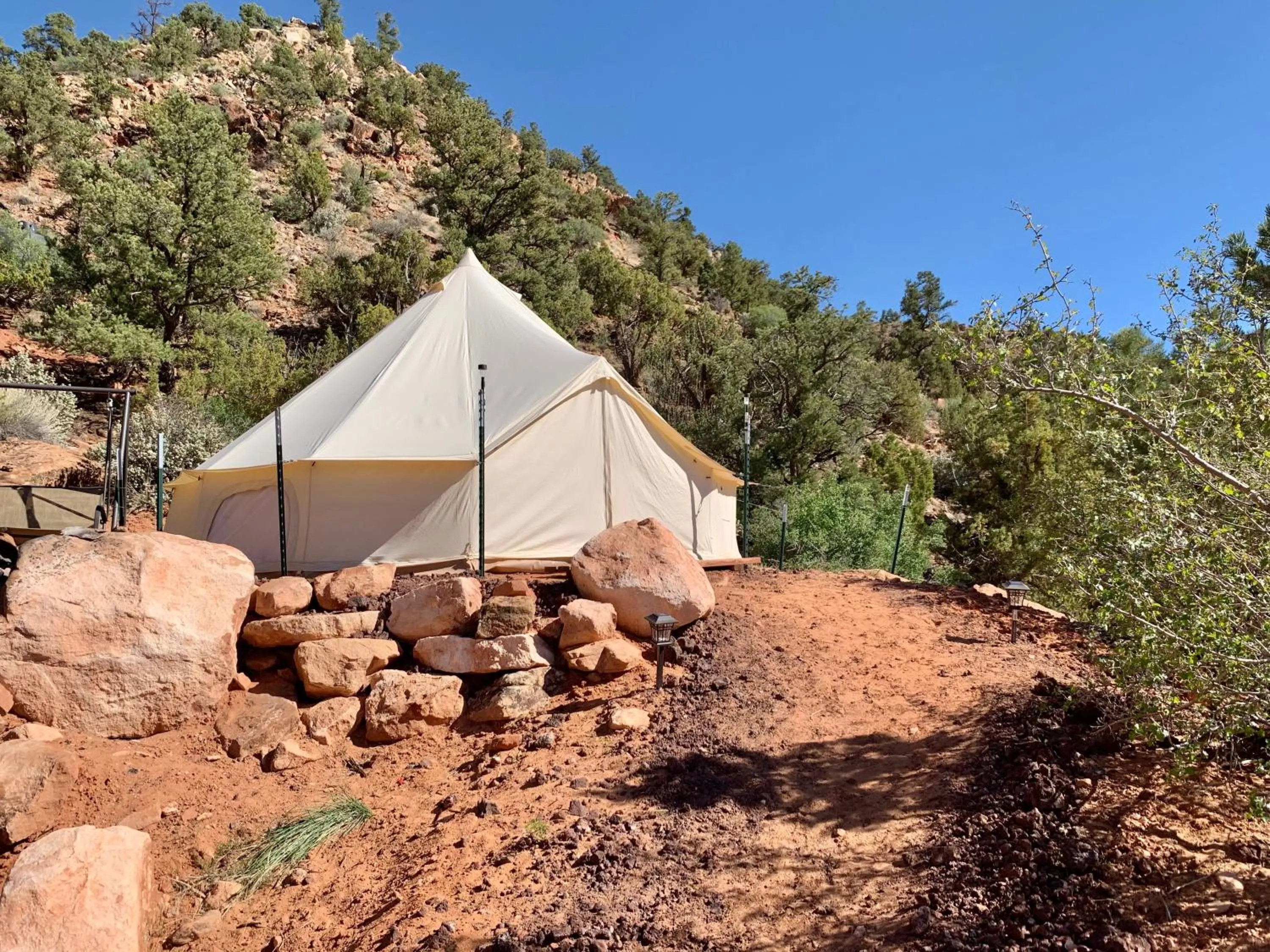 Natural landscape in Zion View Camping