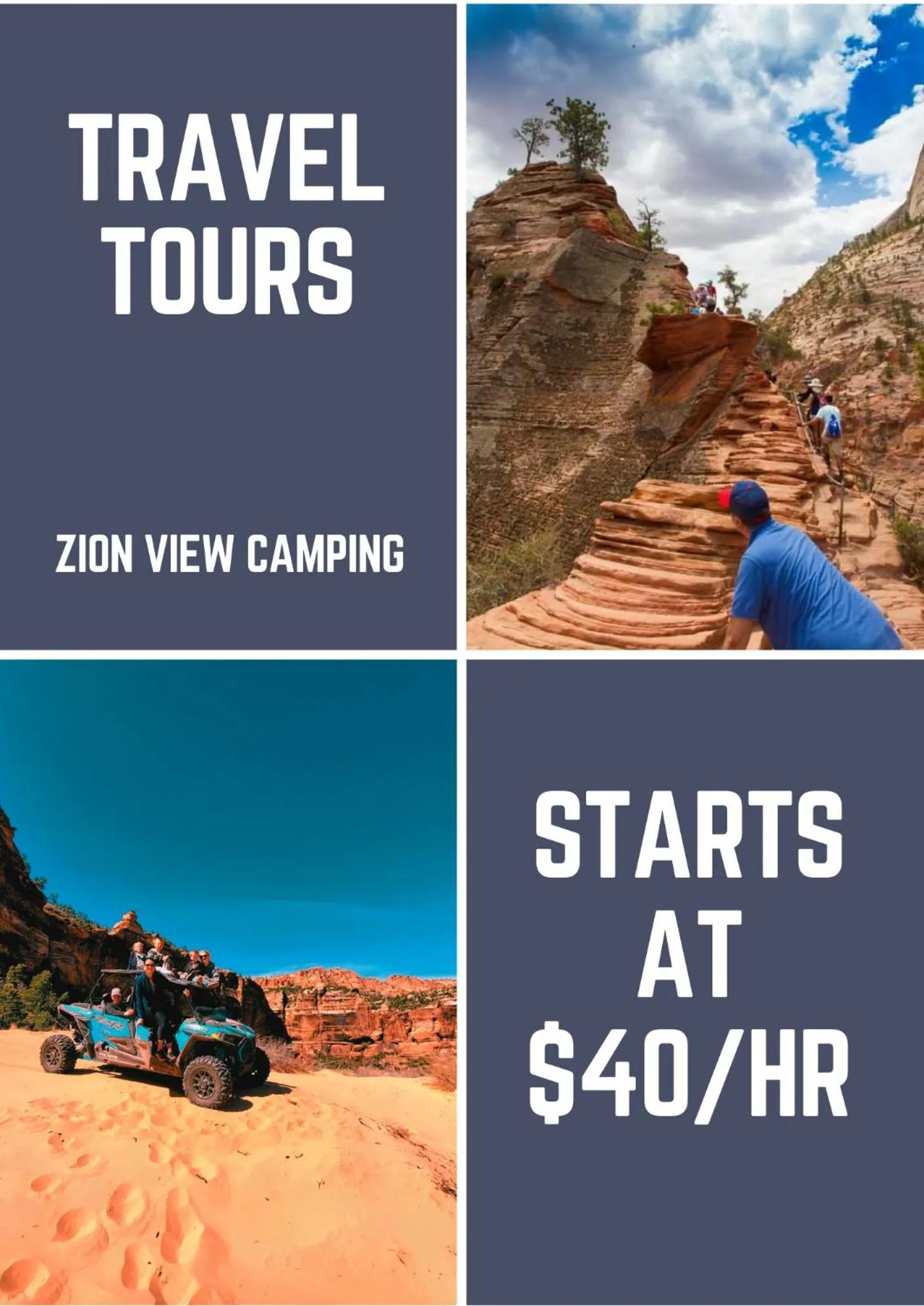 Natural landscape in Zion View Camping