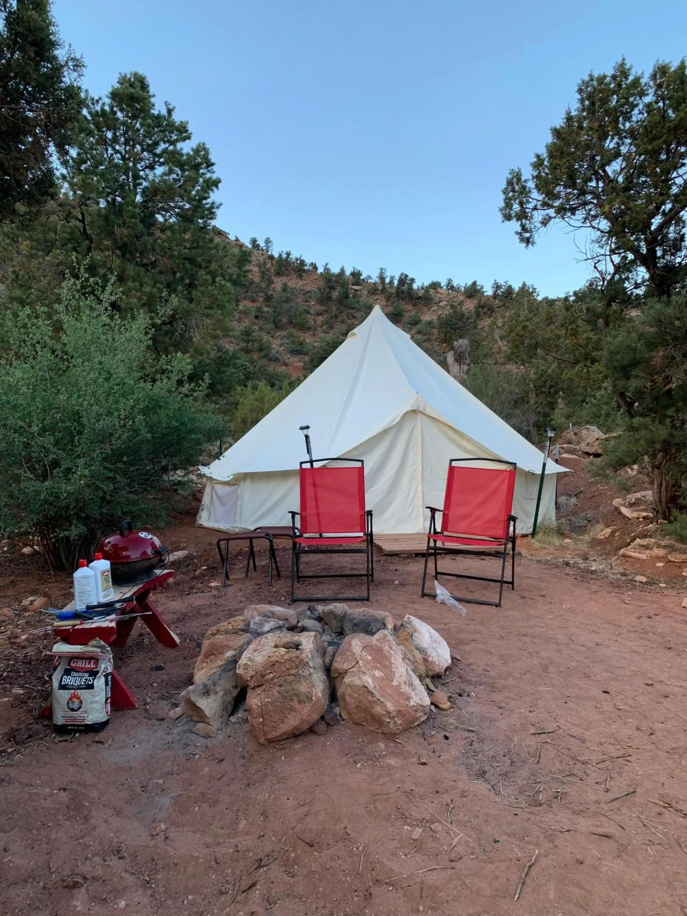 Patio in Zion View Camping