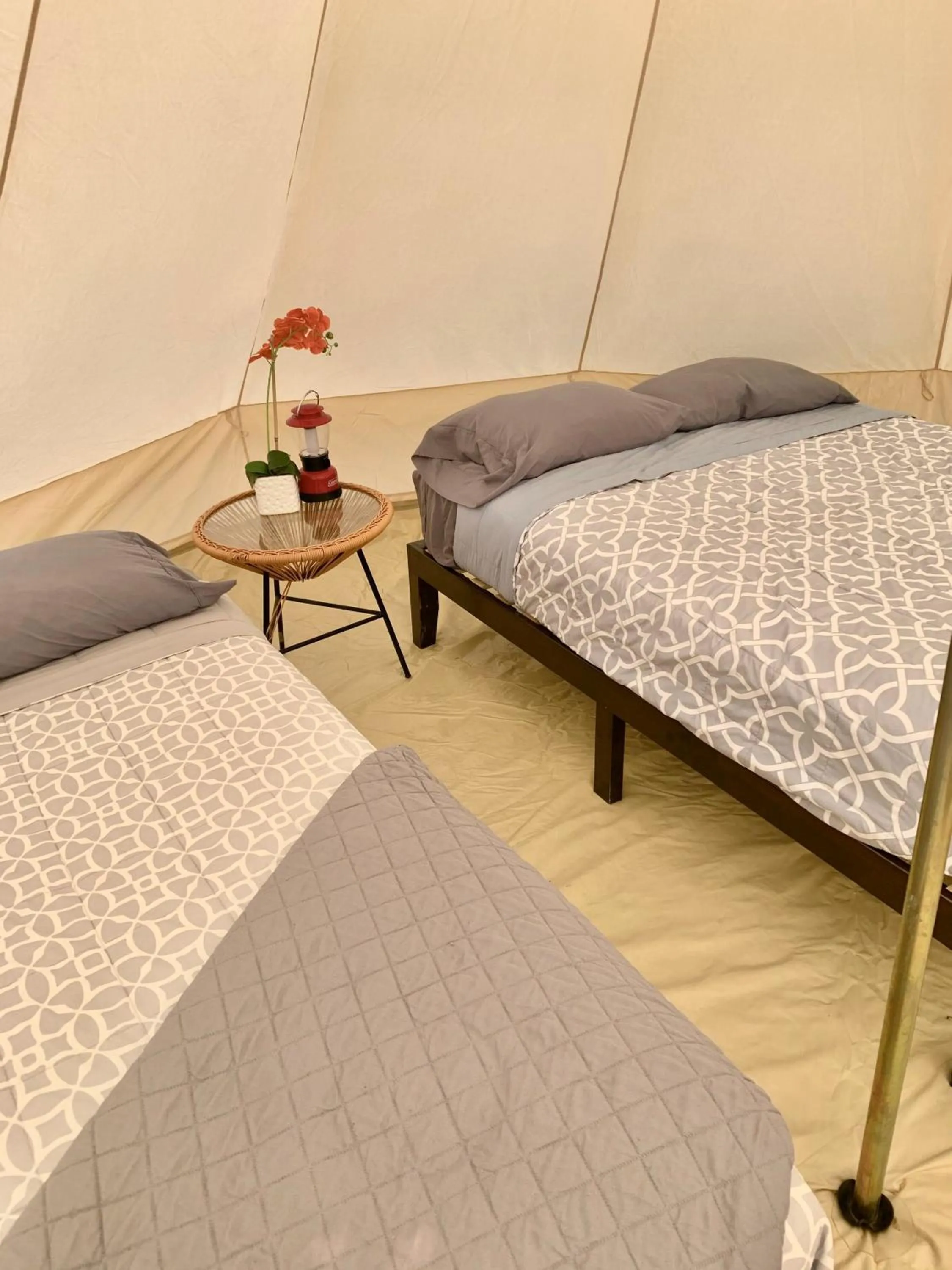 Bed in Zion View Camping