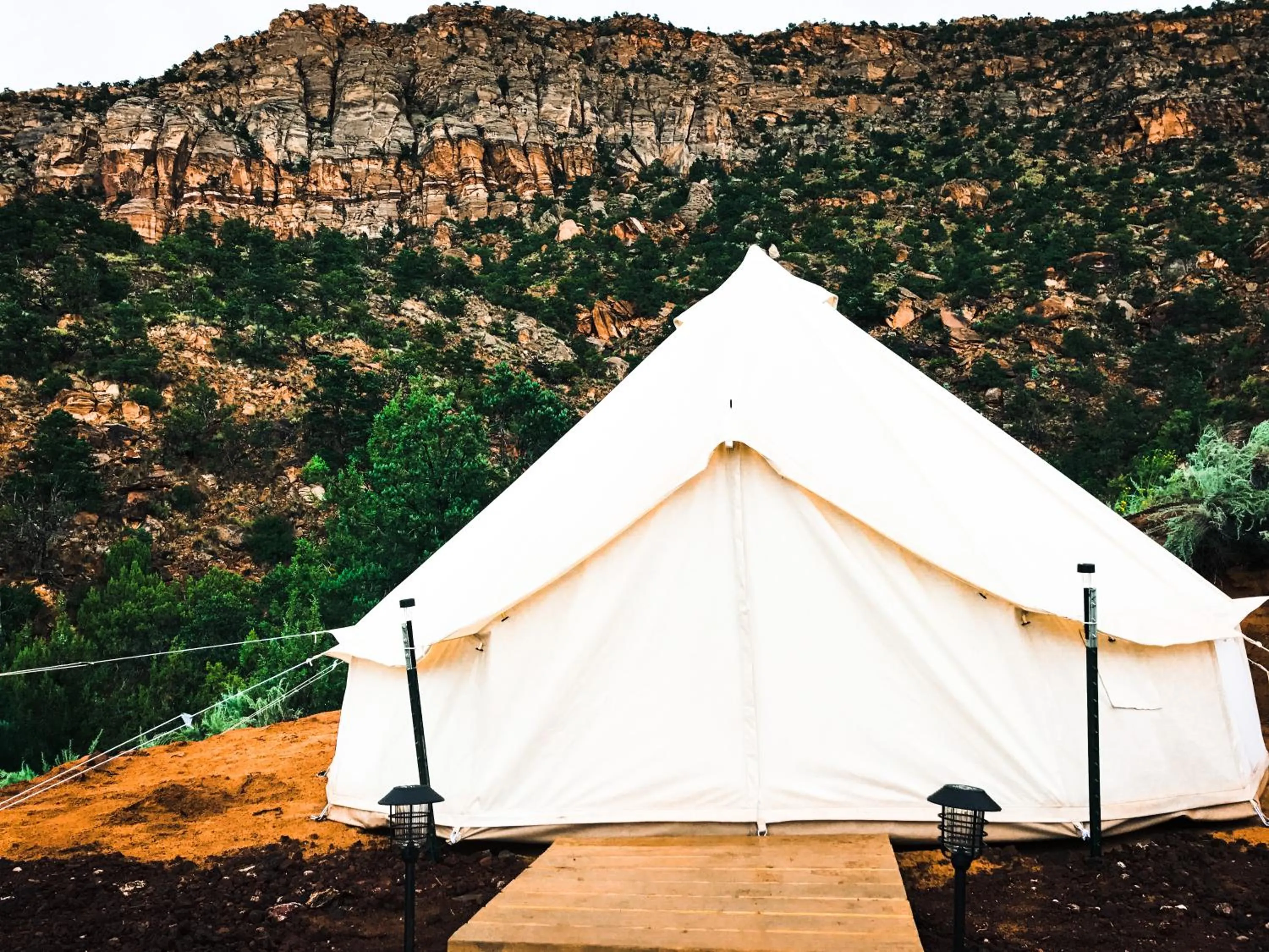 Facade/entrance in Zion View Camping
