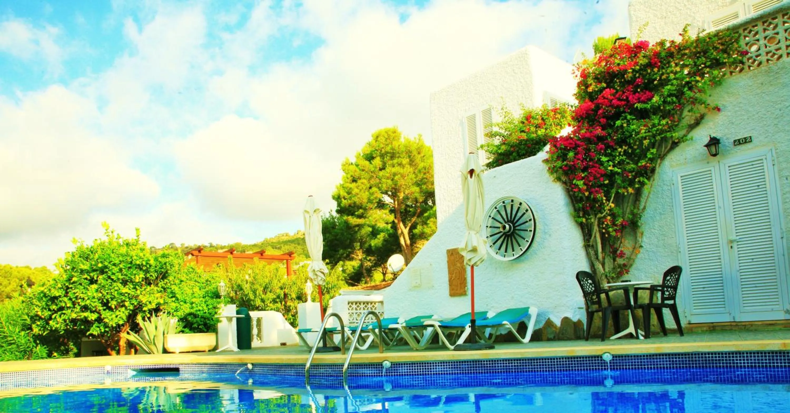 Swimming pool in Villa Columbus Rooms and Restaurant