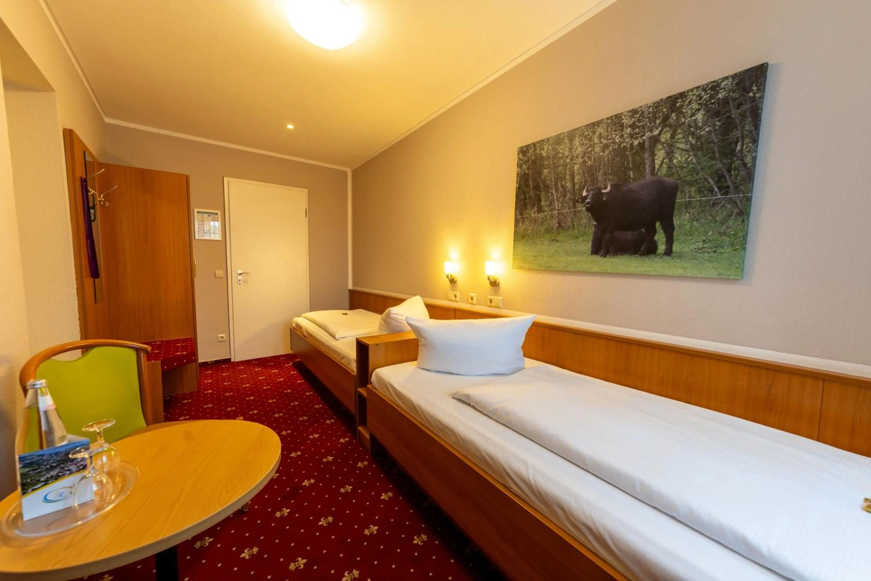 Bed in Hotel Zum Goldenen Löwen