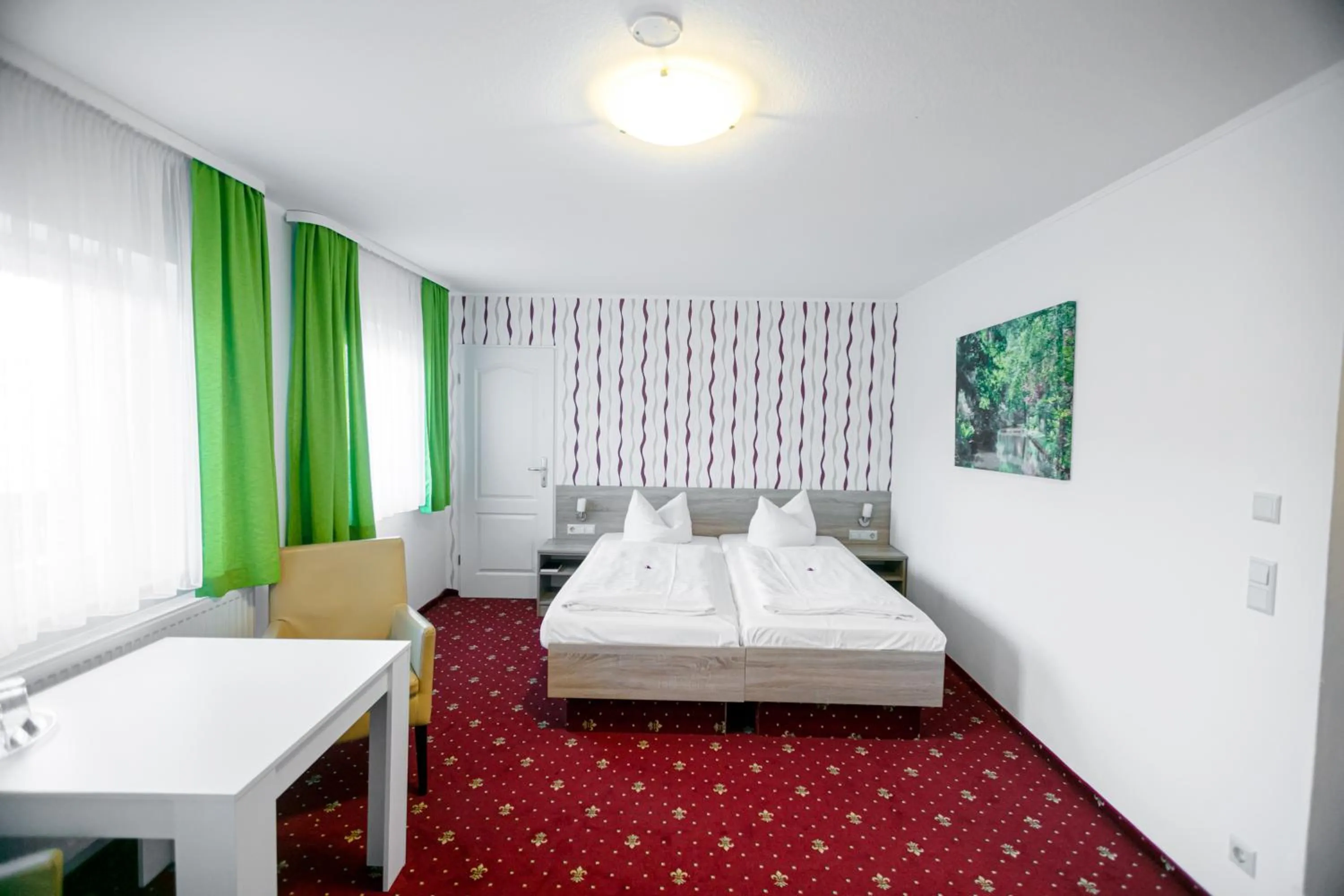 Bed in Hotel Zum Goldenen Löwen