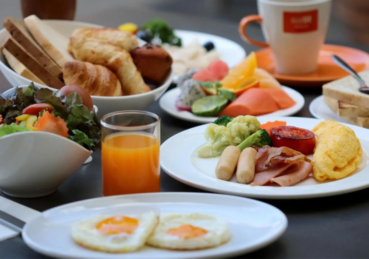American breakfast in dusitD2 Chiang Mai