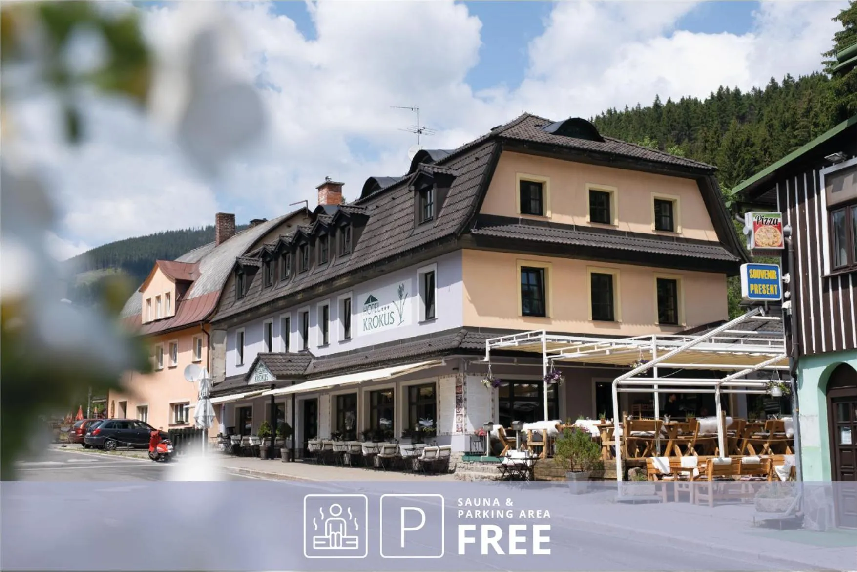 Property building in Hotel Krokus