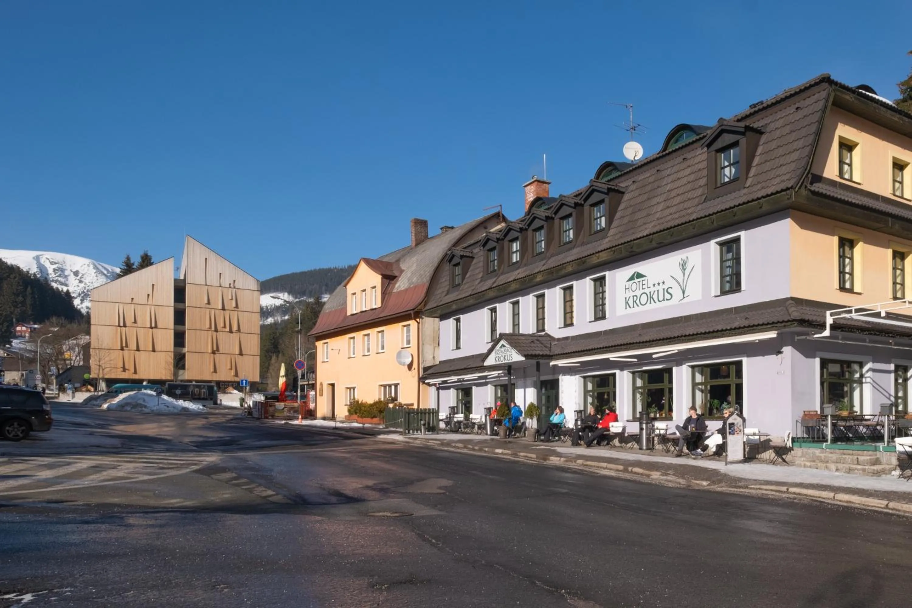 Property building in Hotel Krokus