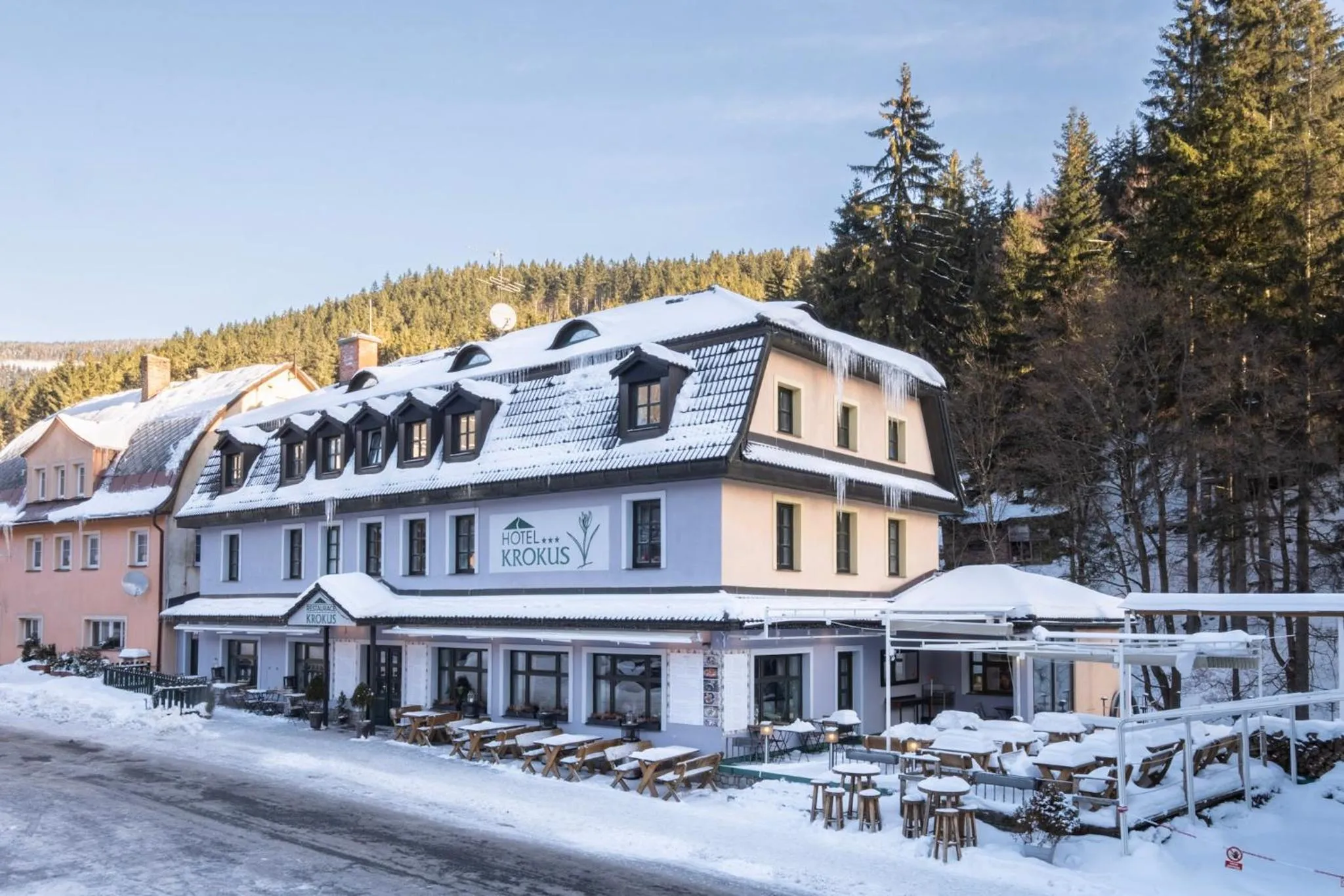 Property building in Hotel Krokus