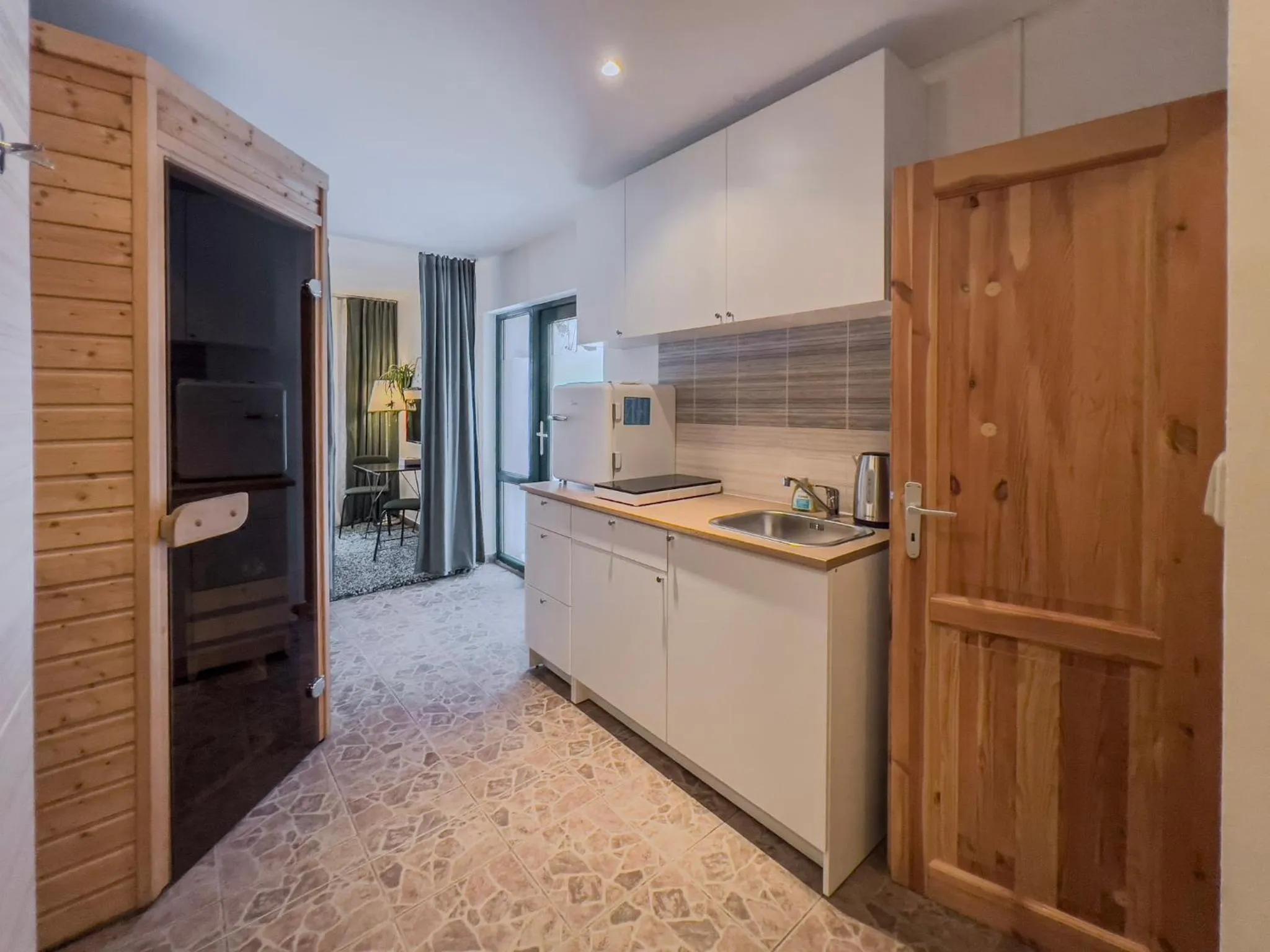 Kitchen or kitchenette in Hotel Krokus