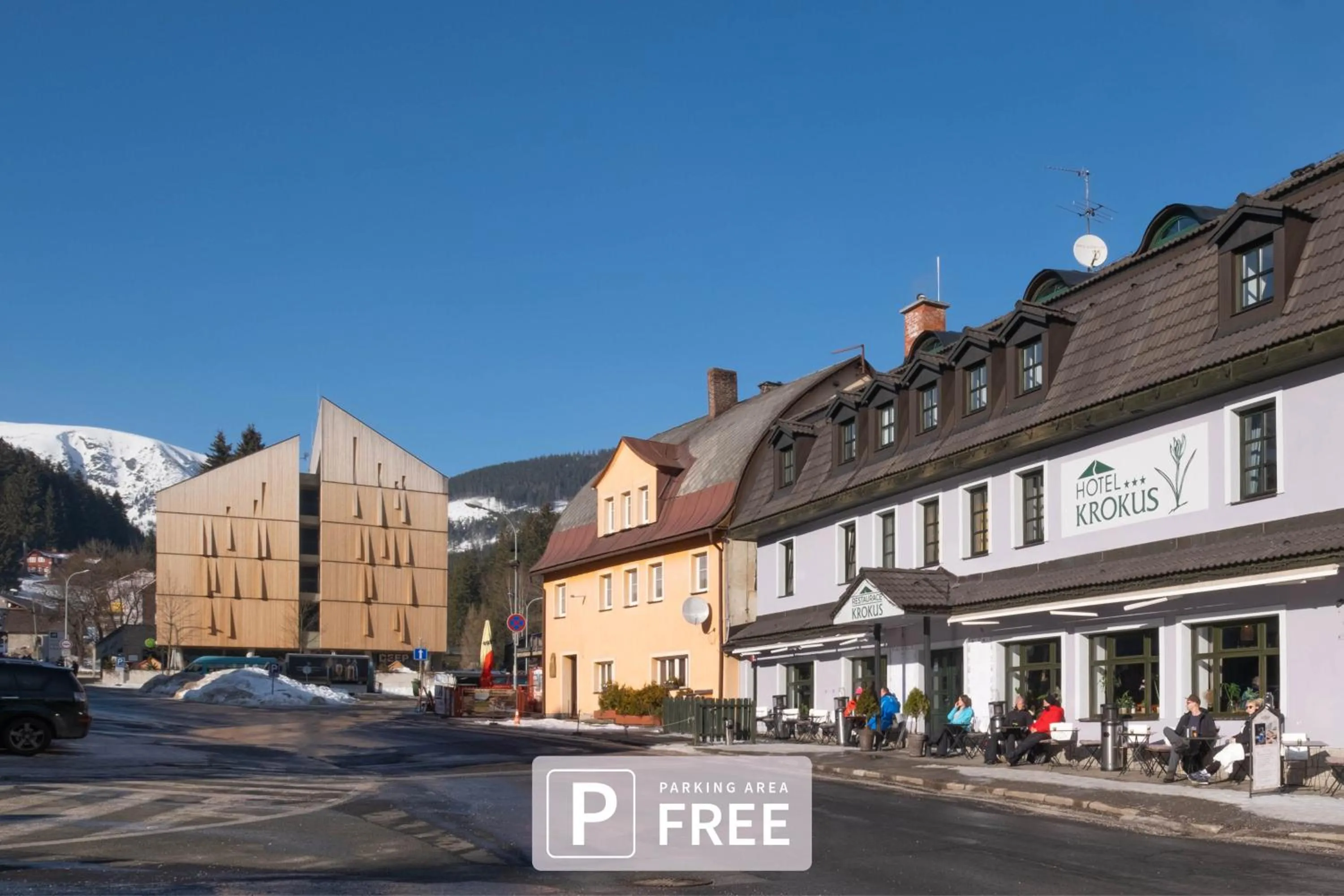 Property building in Hotel Krokus