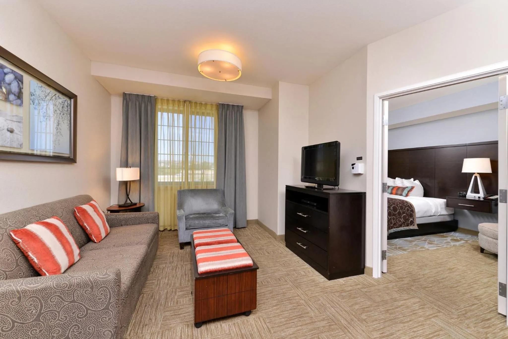 Bedroom, Bed in Staybridge Suites San Antonio-Stone Oak by IHG