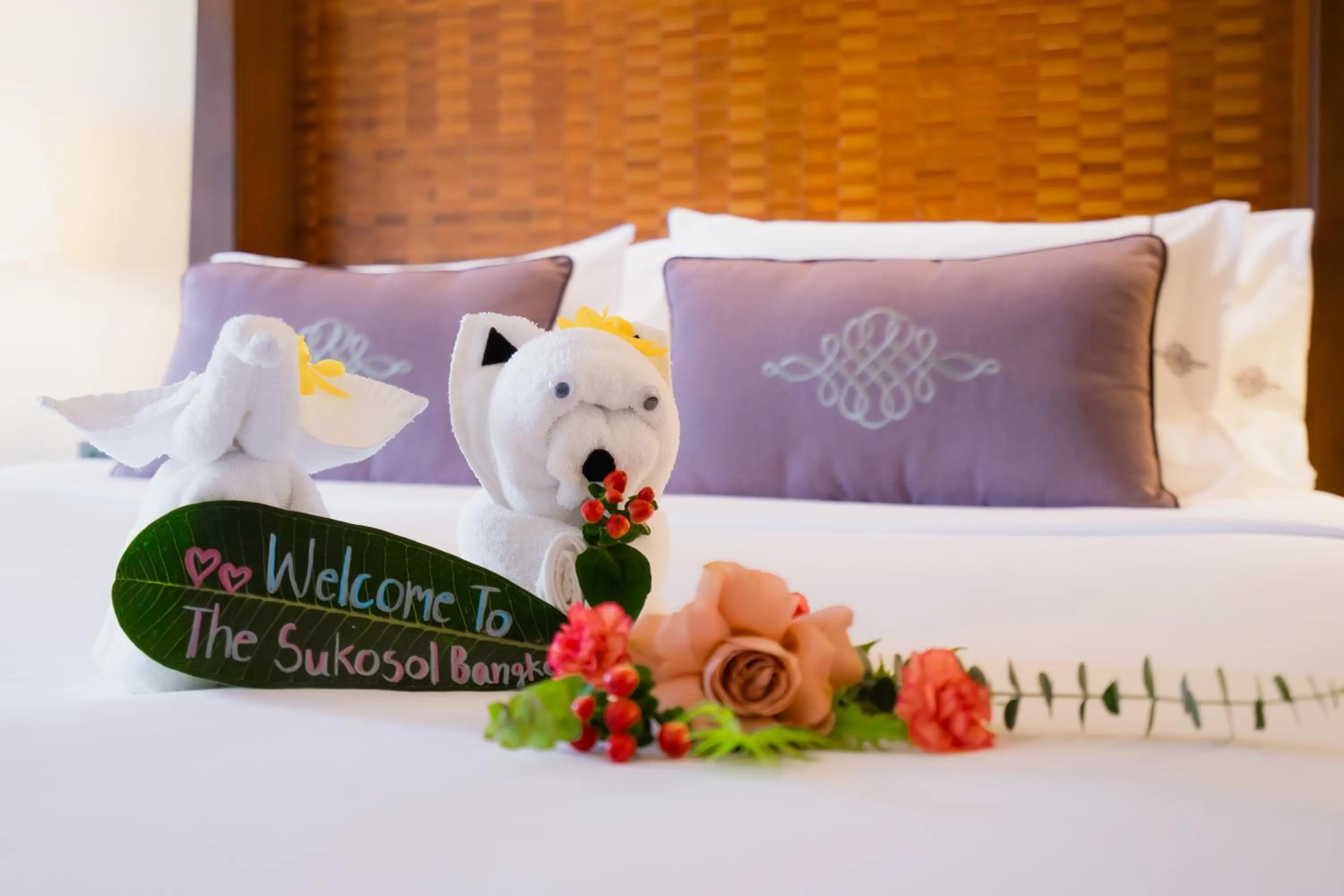 Bed in The Sukosol Hotel