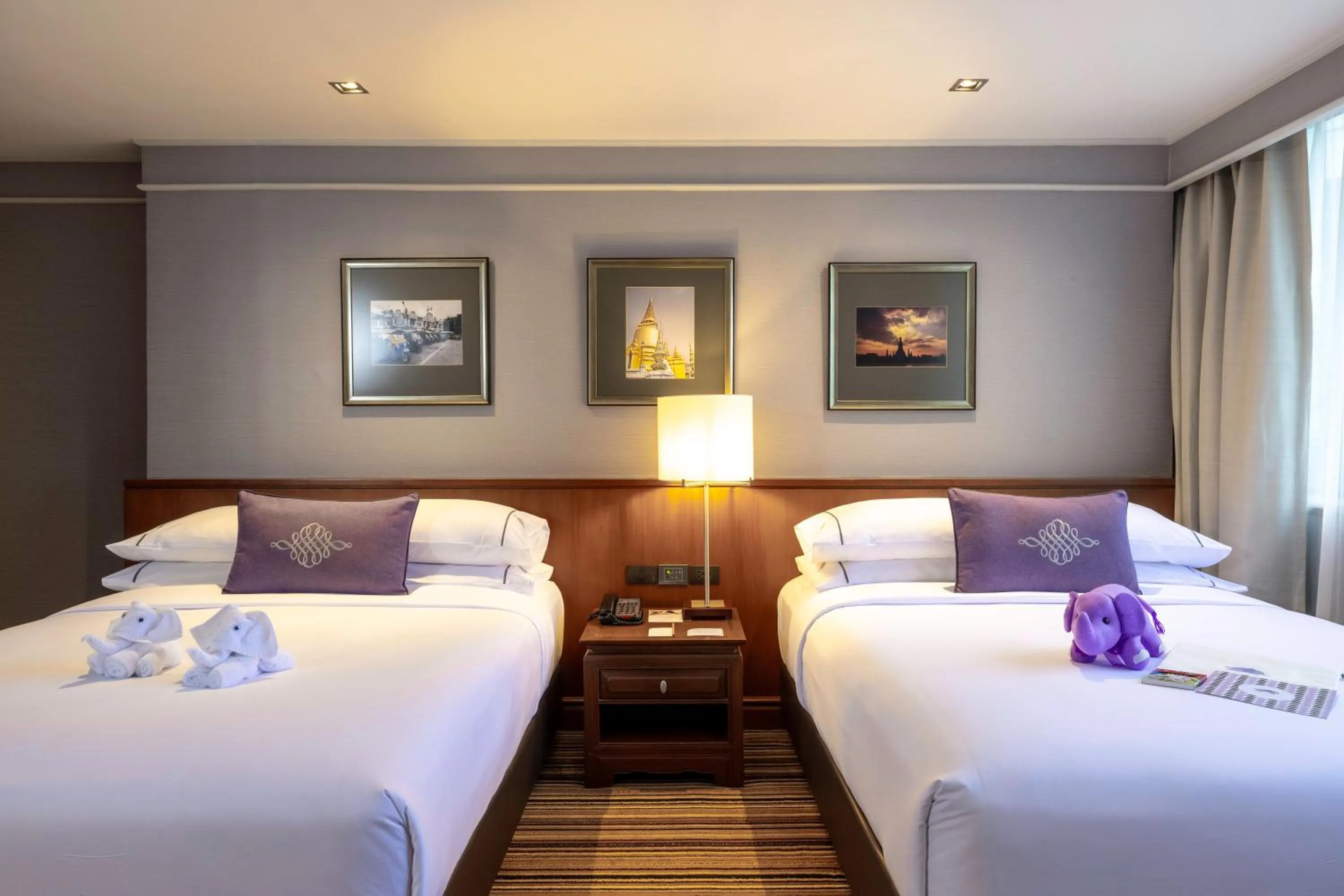 Bed in The Sukosol Hotel