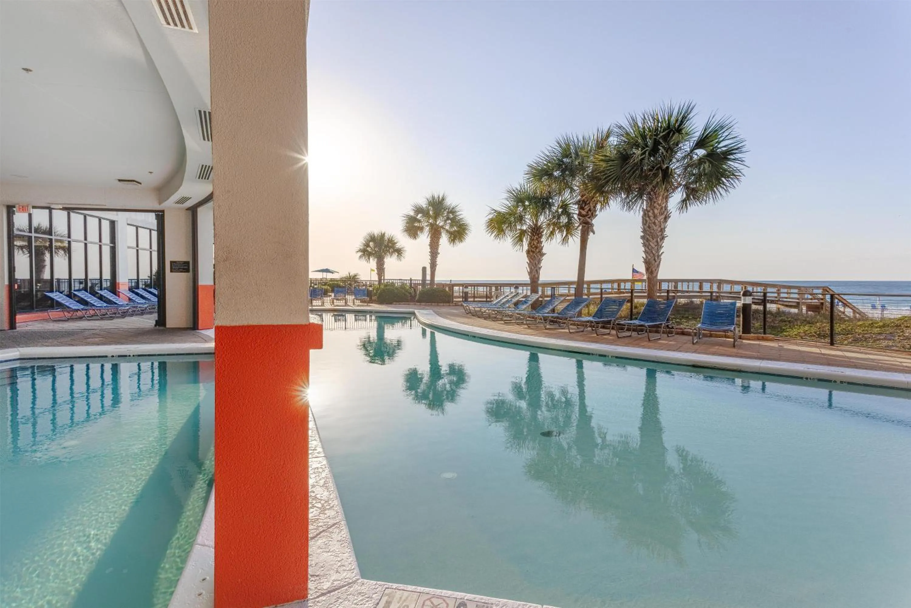 Pool view in Hampton Inn & Suites - Orange Beach