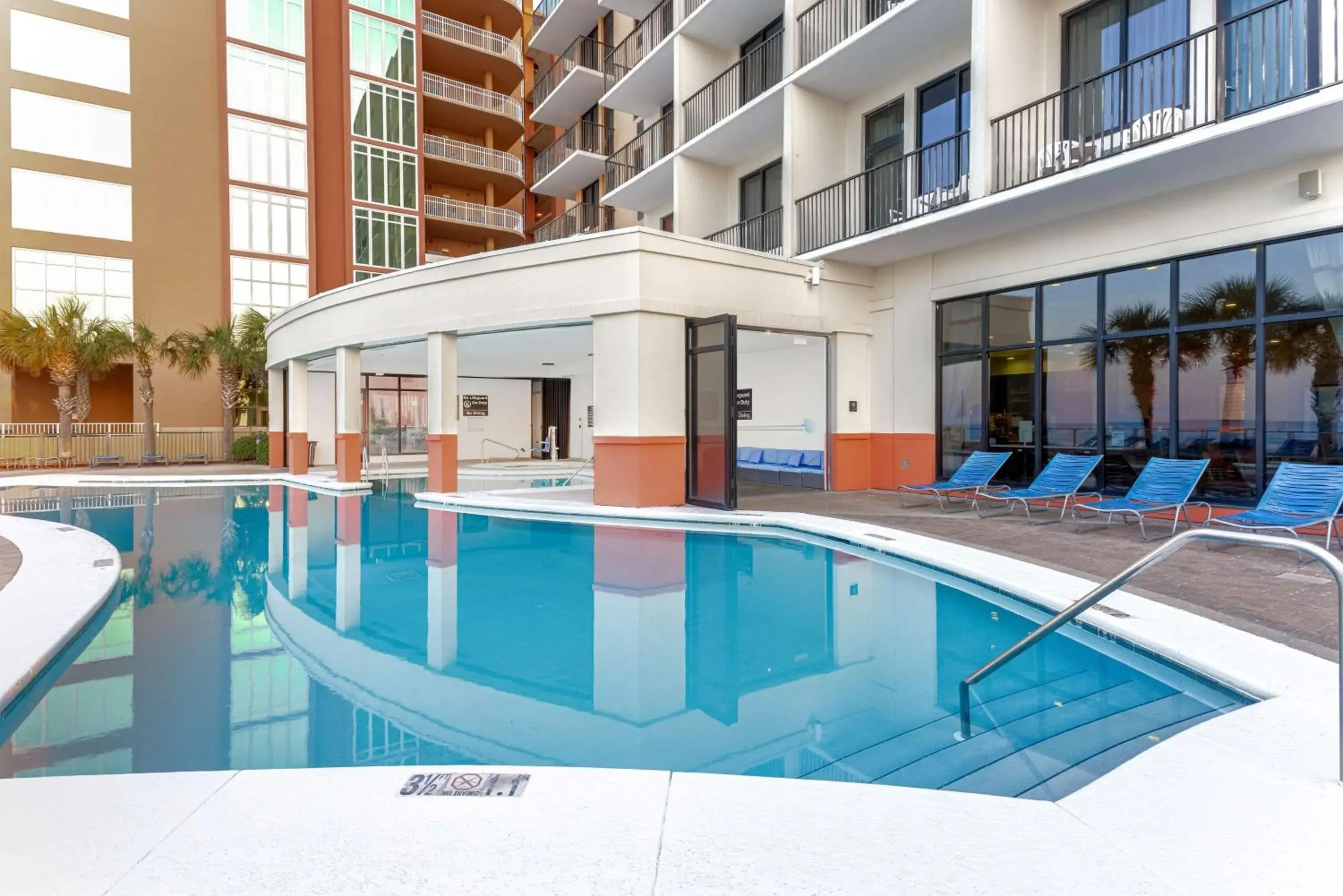 Pool view in Hampton Inn & Suites - Orange Beach Pool view in Hampton Inn & Suites - Orange Beach