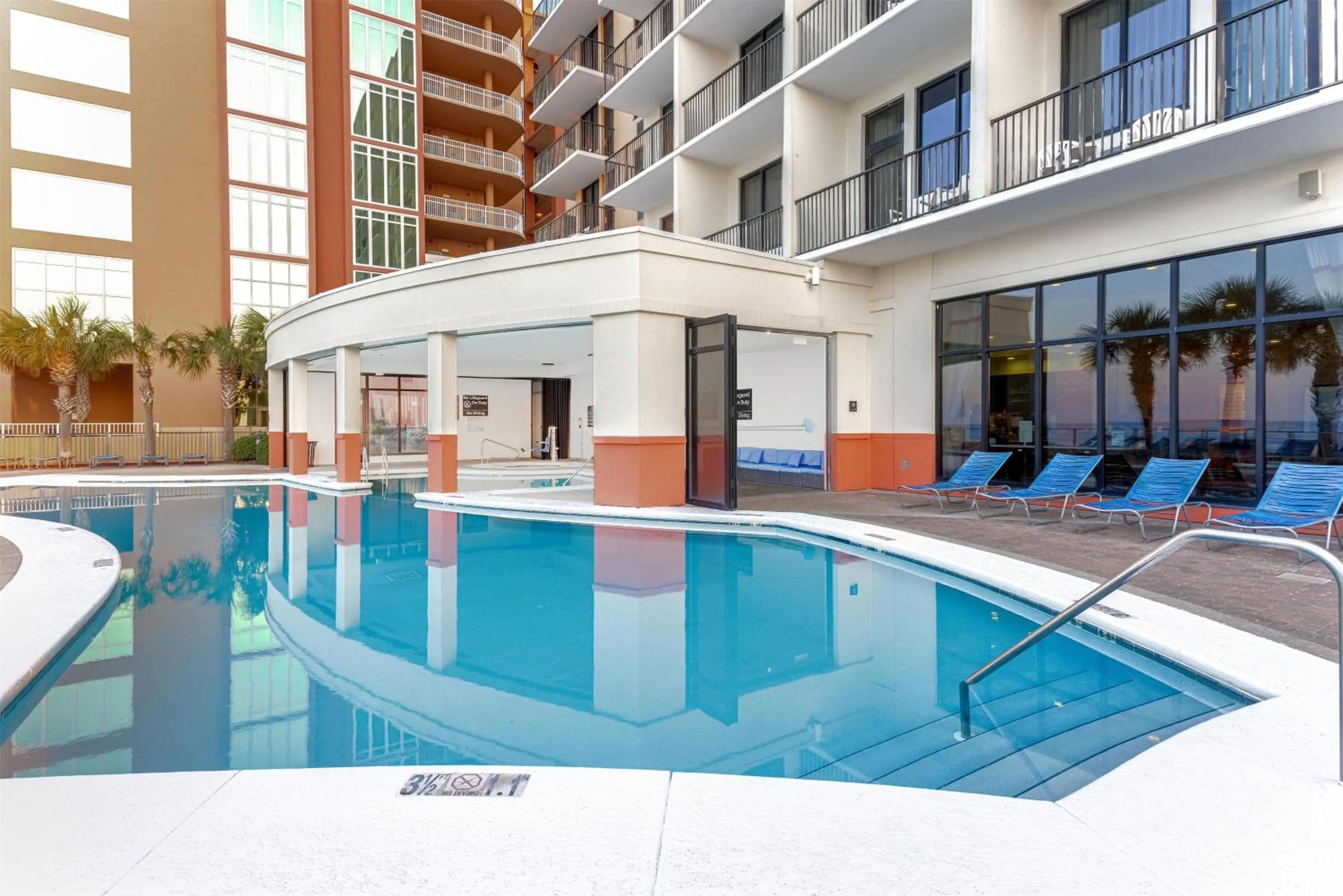 Pool view in Hampton Inn & Suites - Orange Beach