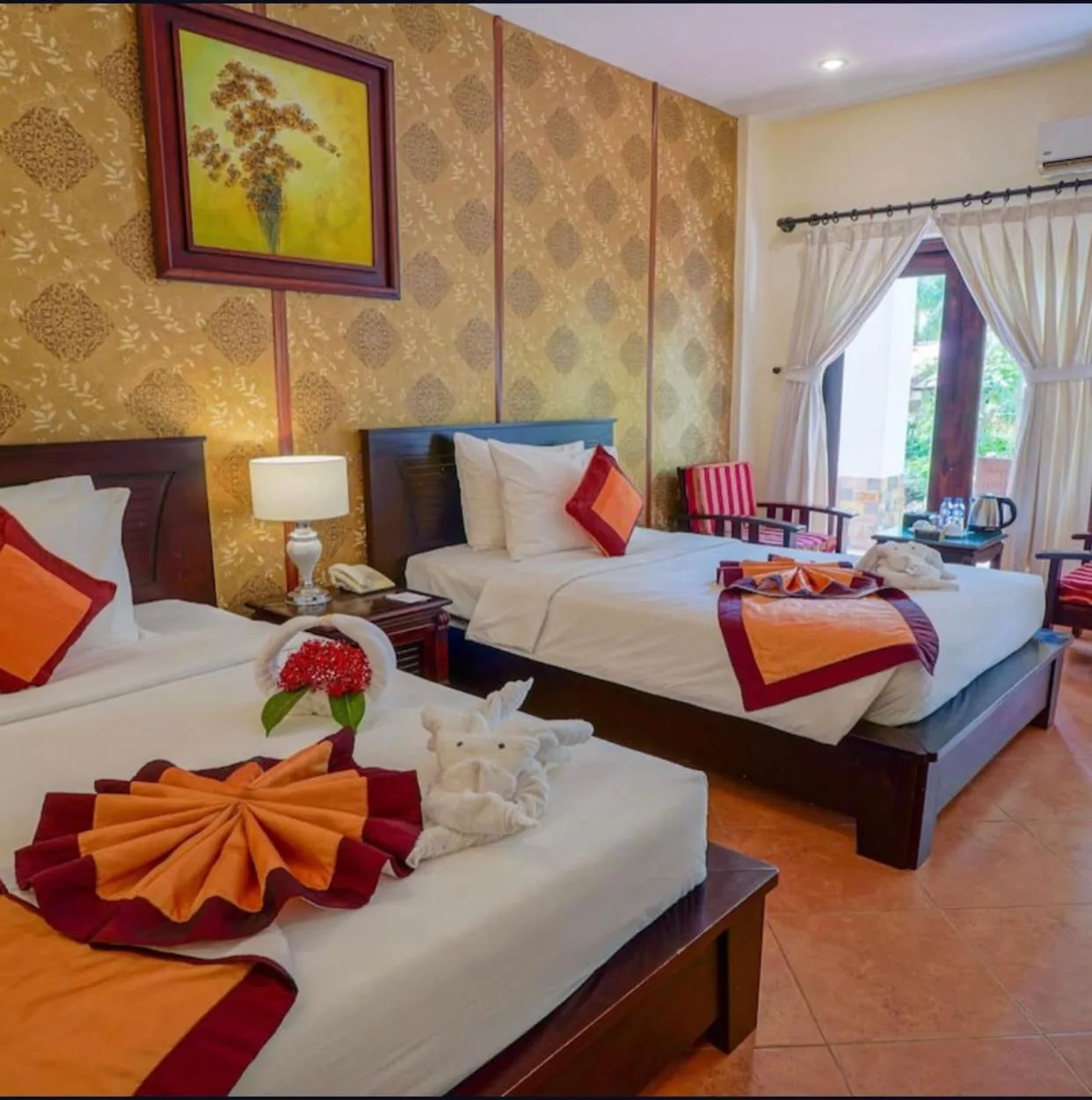 Bed in Sea Lion Beach Resort Mui Ne